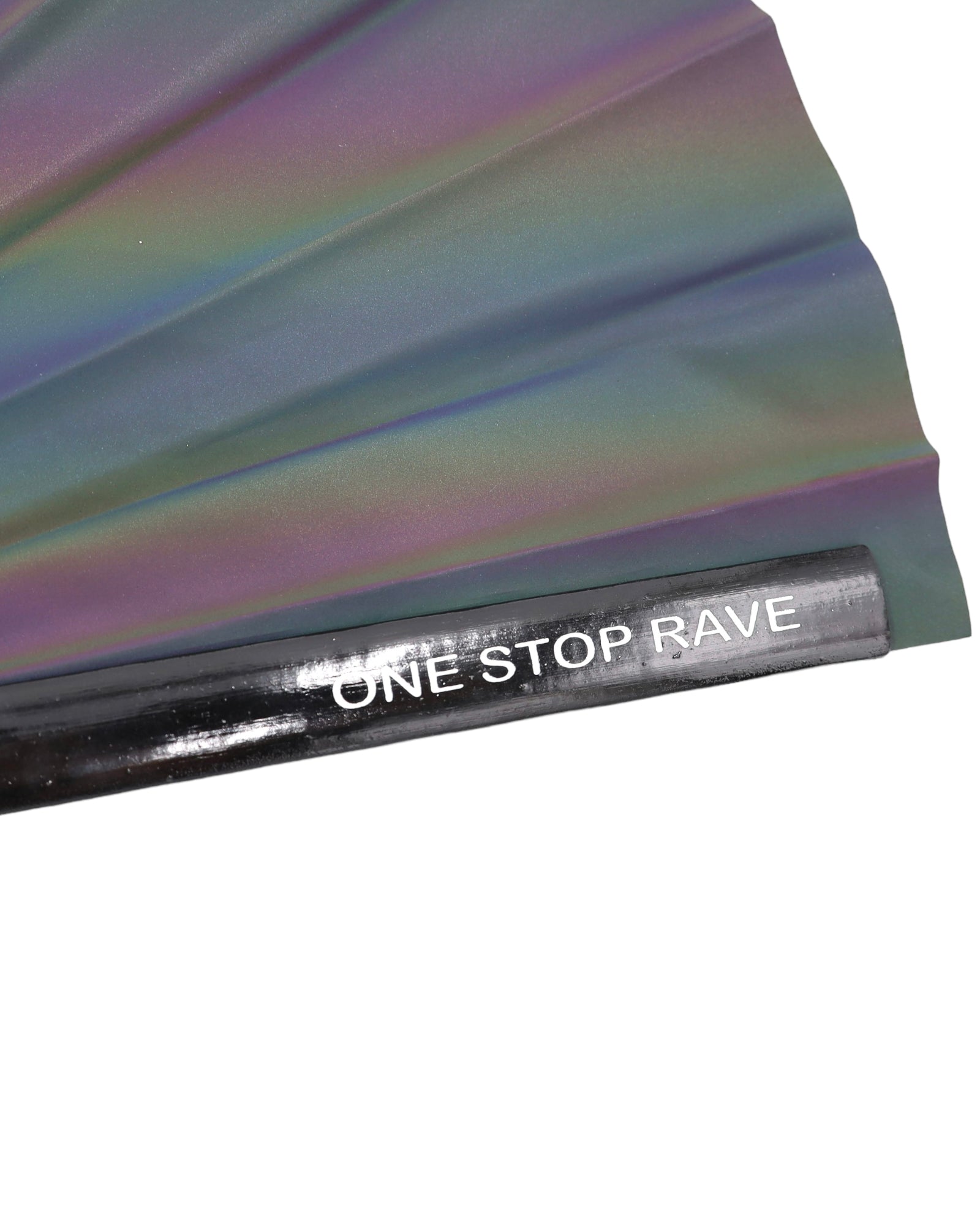 Flash Reflective Hand Fan, Festival Fans 13.5", - One Stop Rave