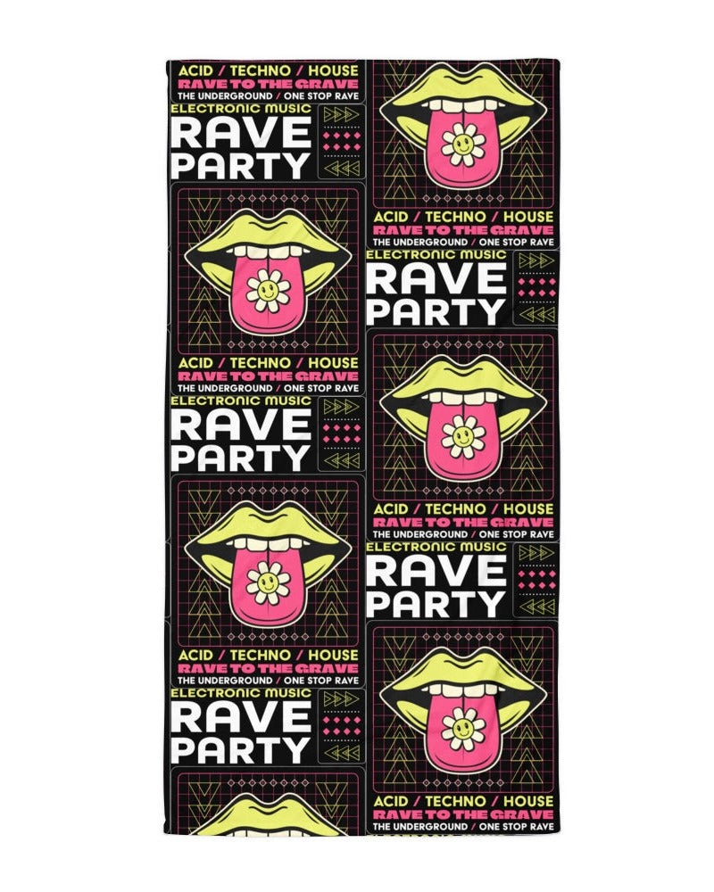 90's Rave Party Towel