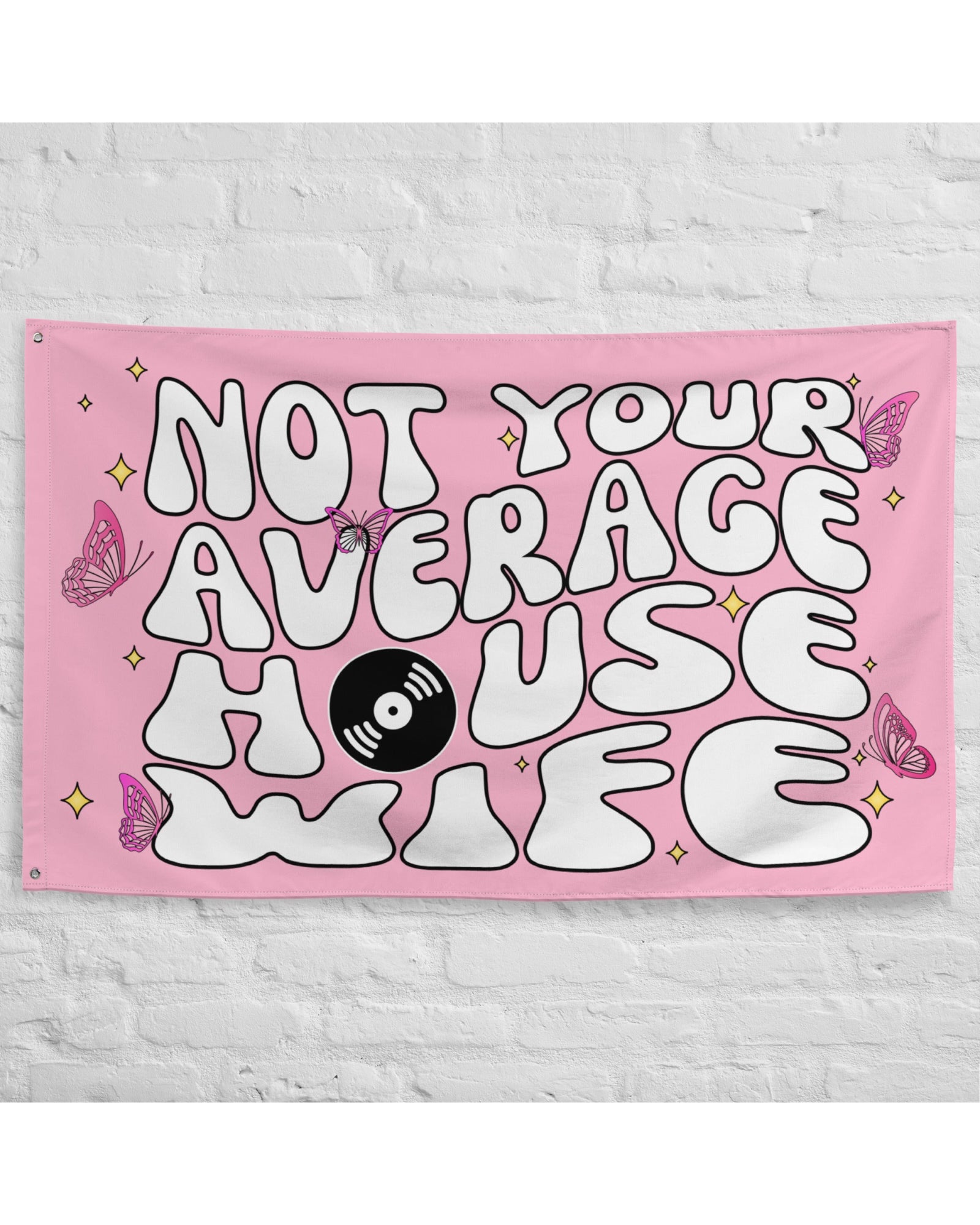 Bandera del festival "No es la típica ama de casa"