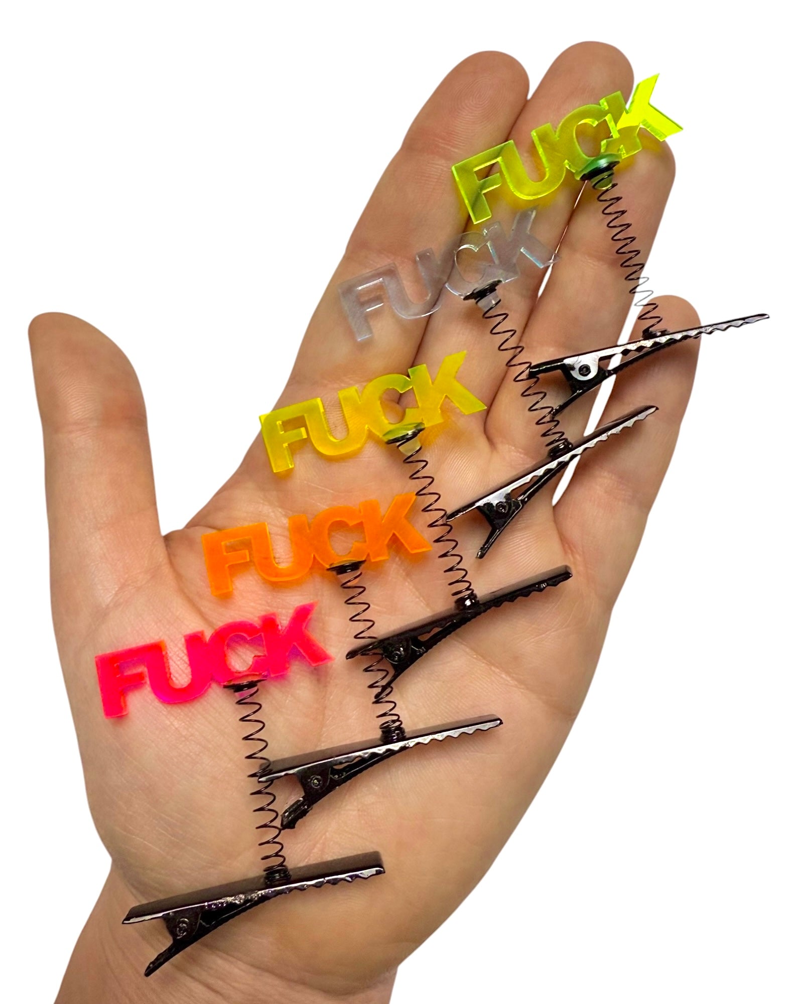 Fucks To Give UV Sprout Clips 5-PC Set