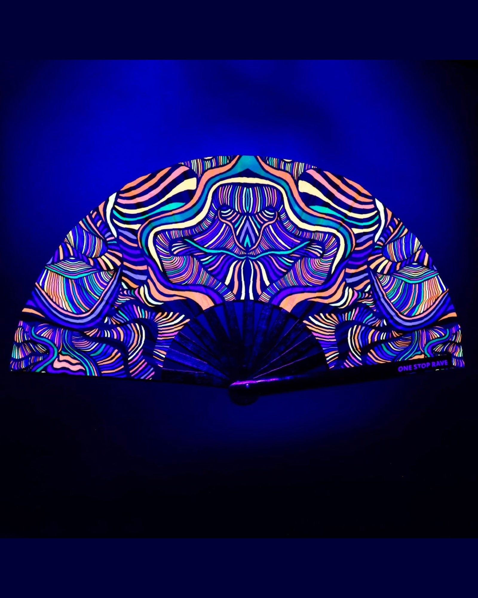 Rafiki Hand Fan, Festival Fans 13.5", - One Stop Rave