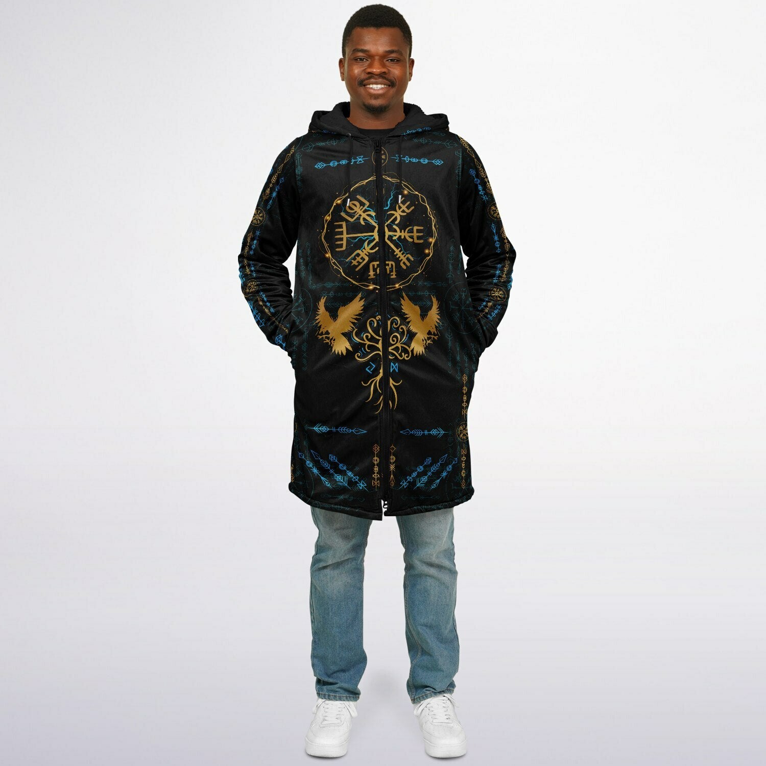 Cape en peluche à fermeture éclair Stormraven