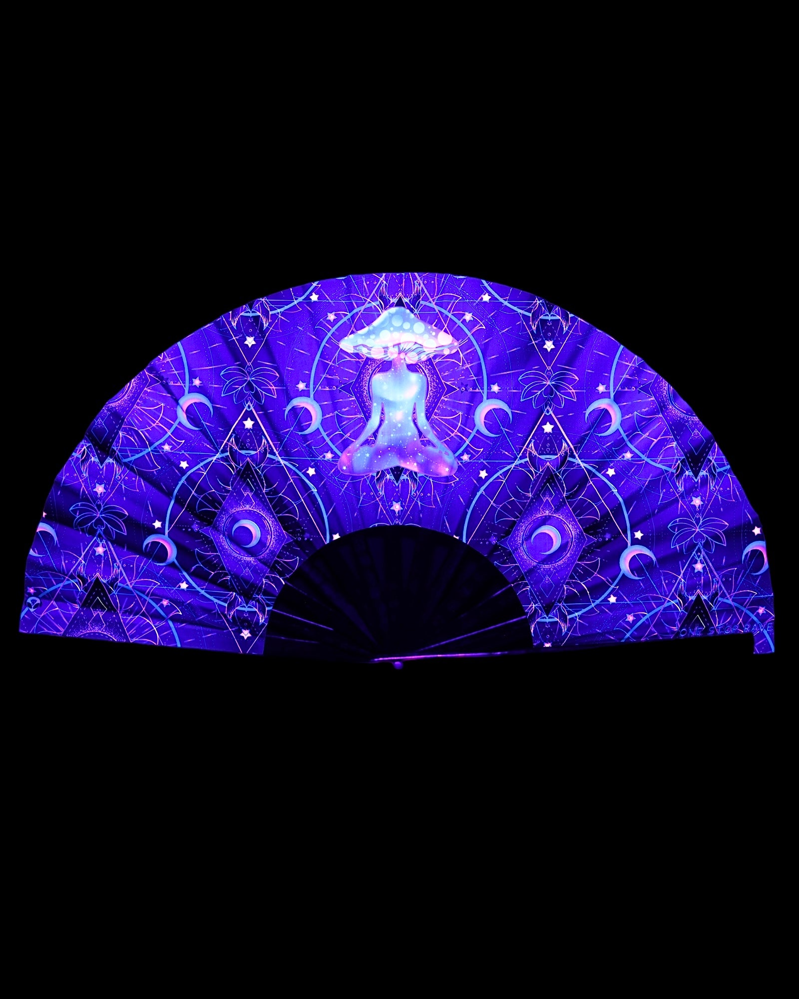 Mushroom Astrology Hand Fan