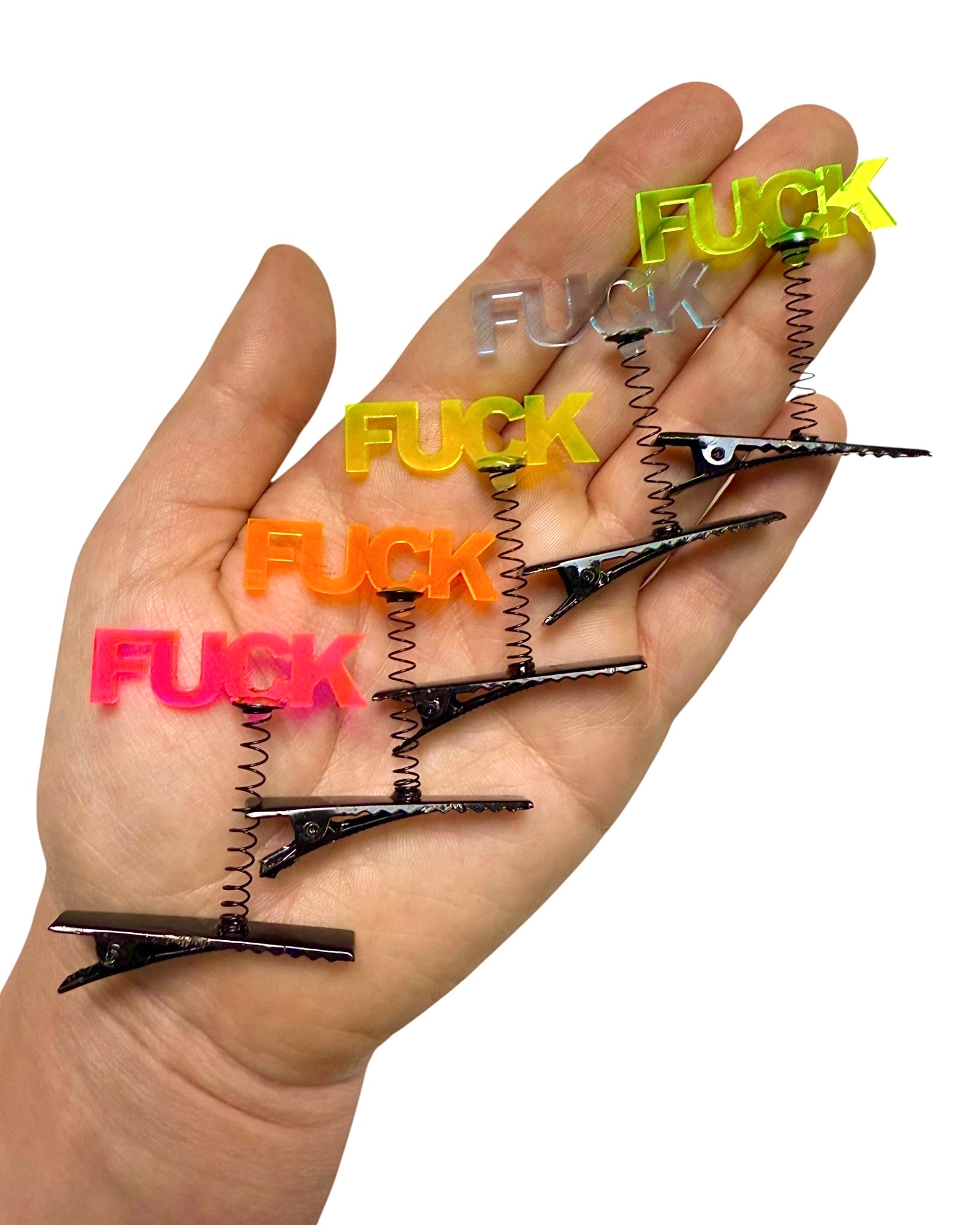 Fucks To Give UV Sprout Clips 5-PC Set