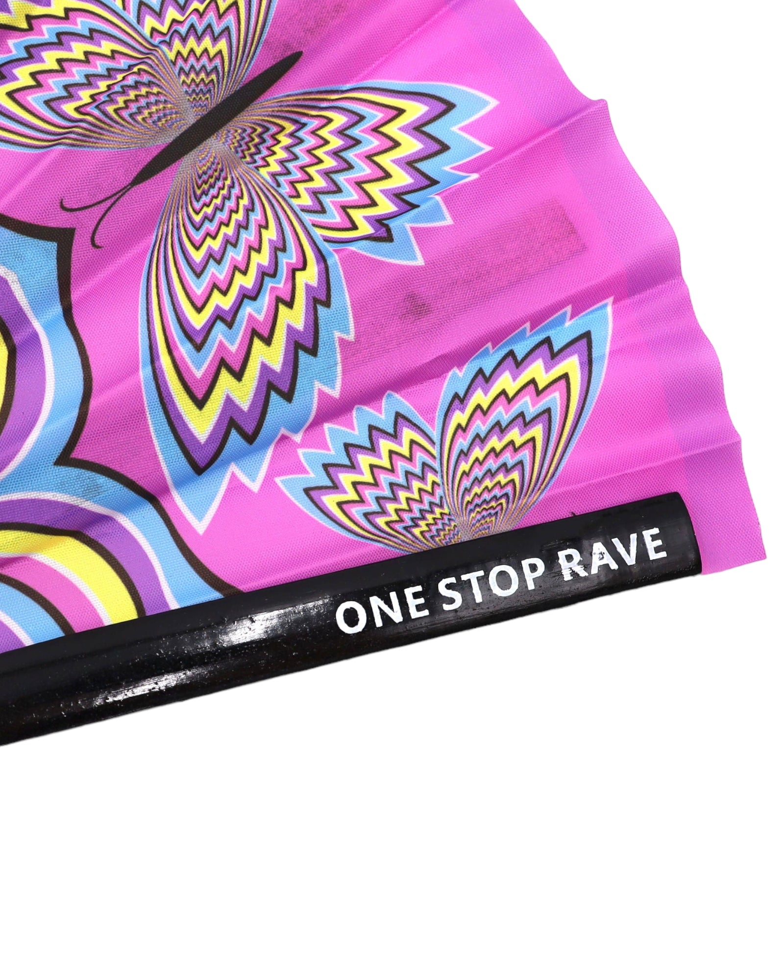 Butterfly Trip Hand Fan, Festival Fans 13.5", - One Stop Rave