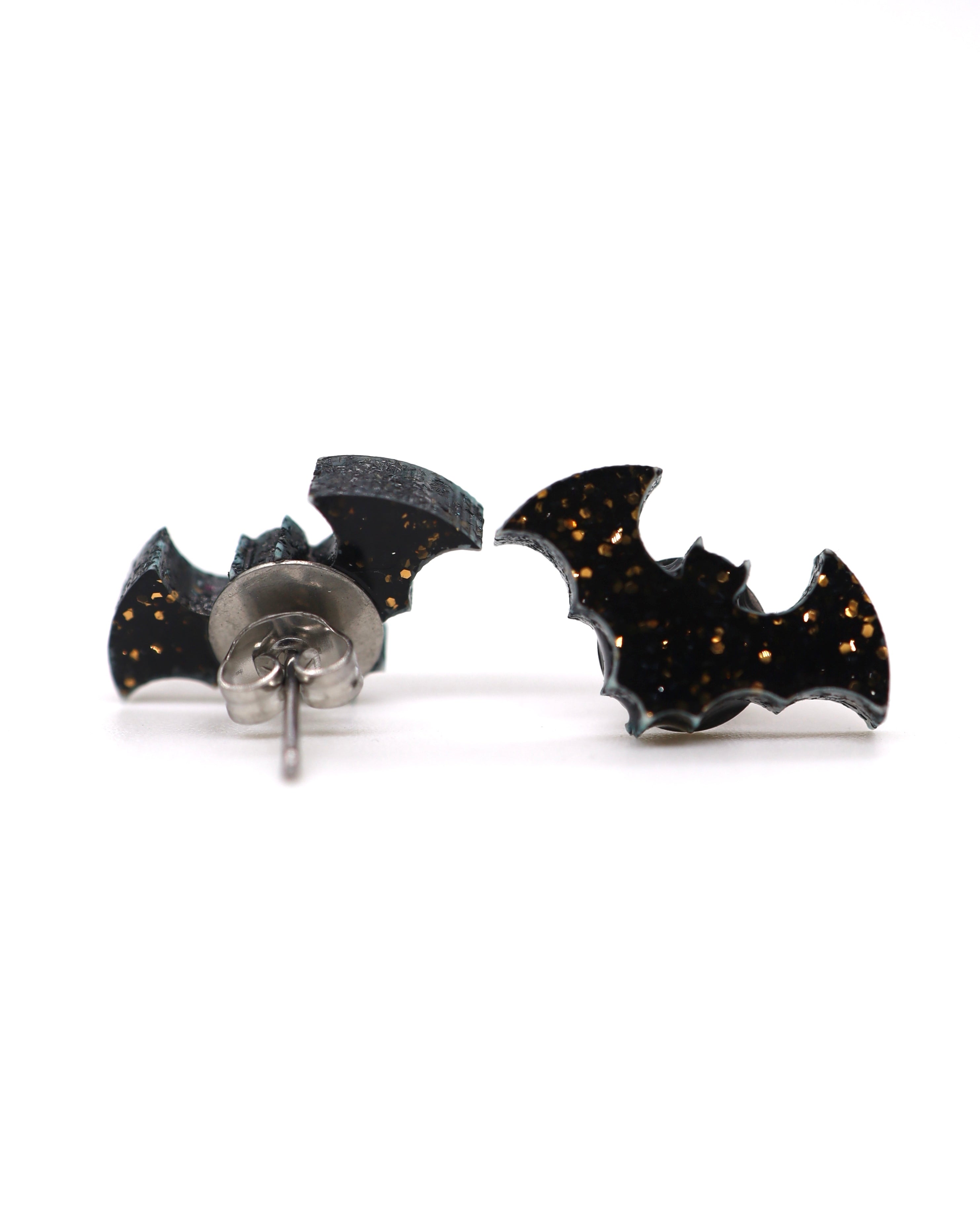 Boucles d'oreilles à tige en forme de chauve-souris