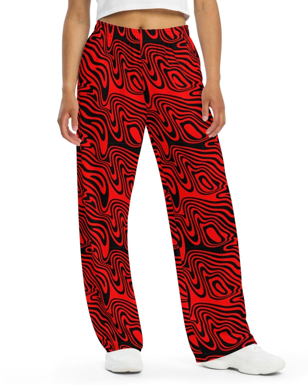 Pantalones de pierna ancha de lujo hipnótico