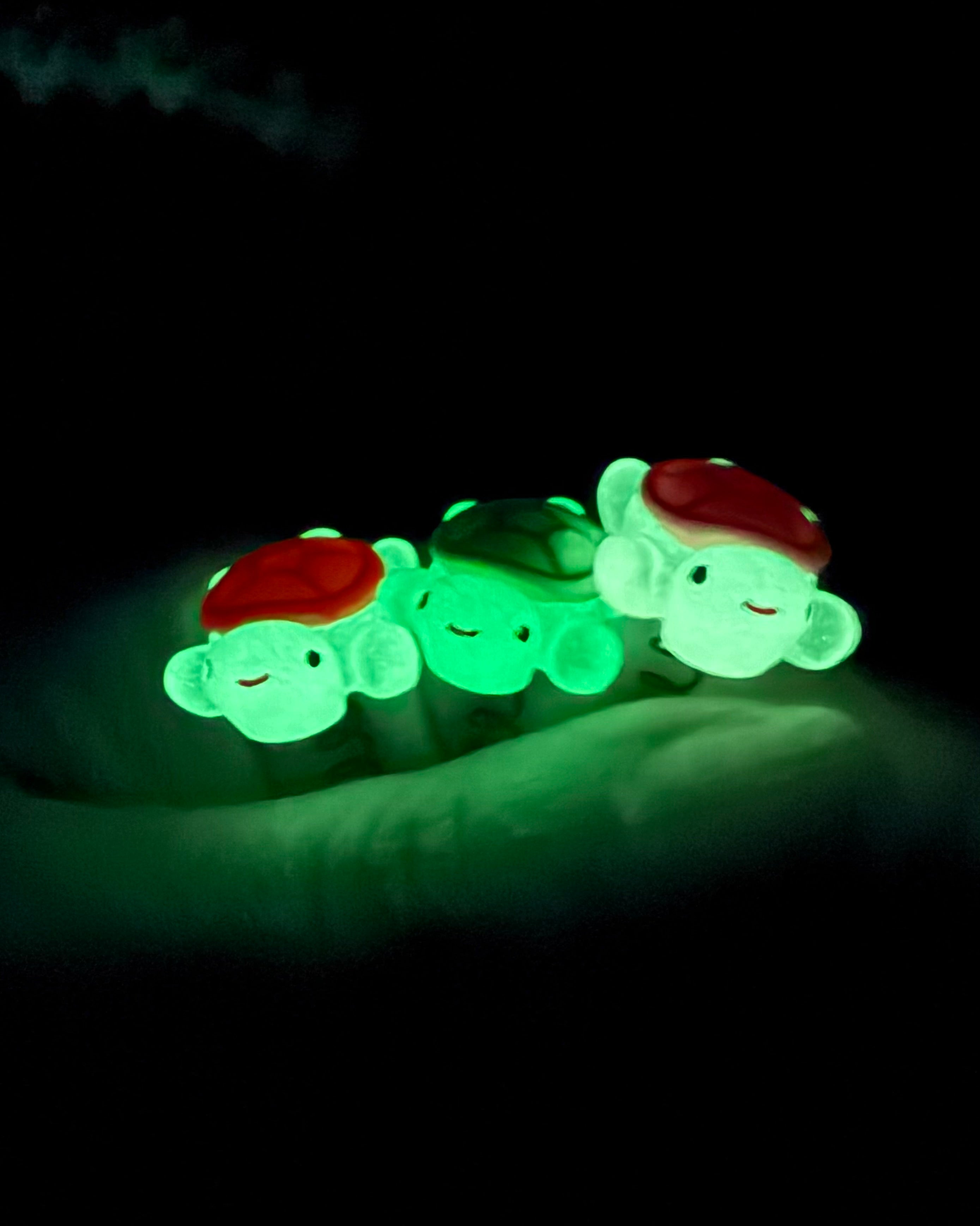 Turtle Assorted Glow Sprout Clips 6-PC Set