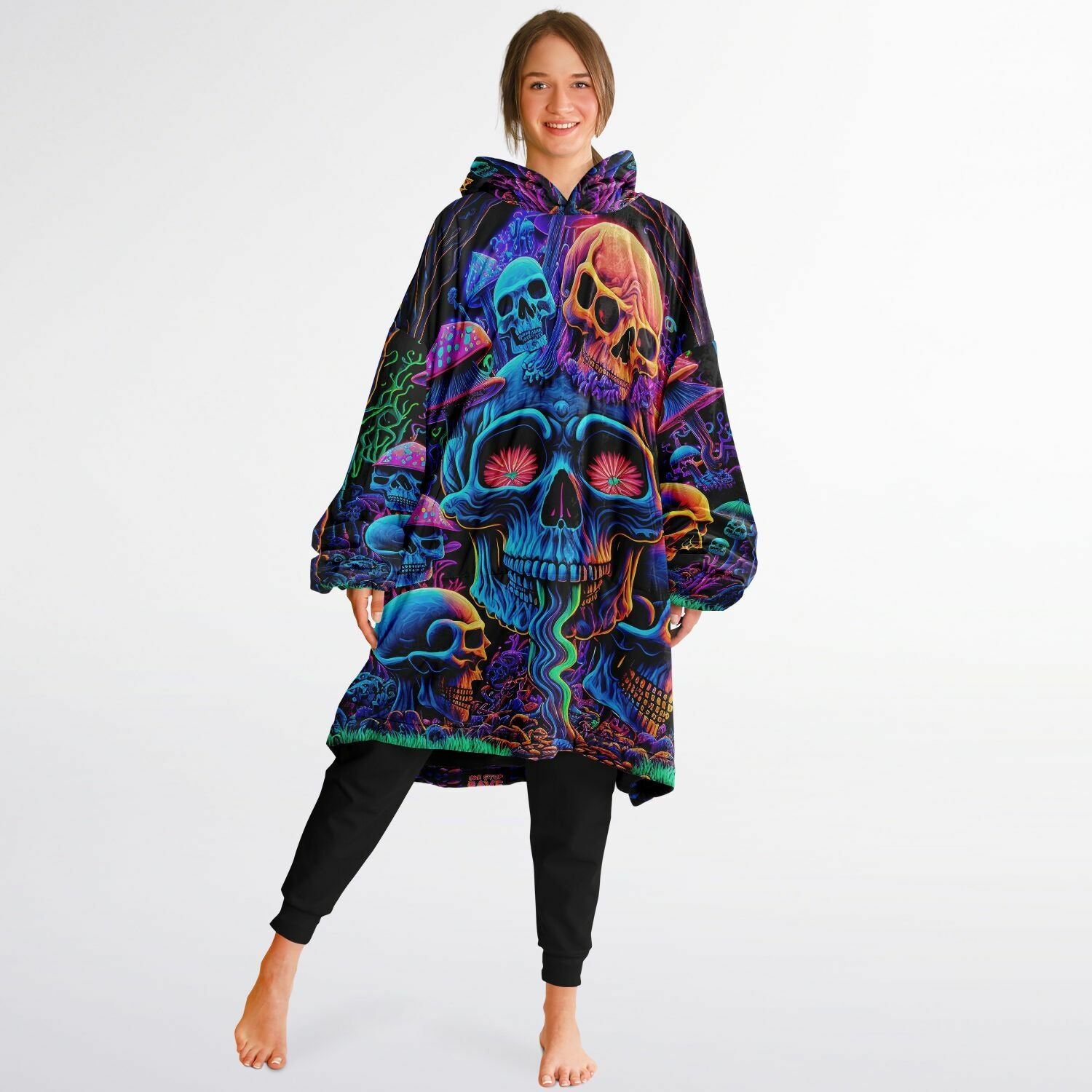 Sweat à capuche psychédélique Skull Sanctuary Cloud