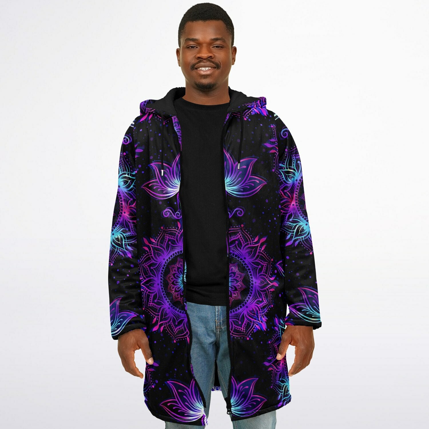 Starlight Mandala Zipper Plush Cloak