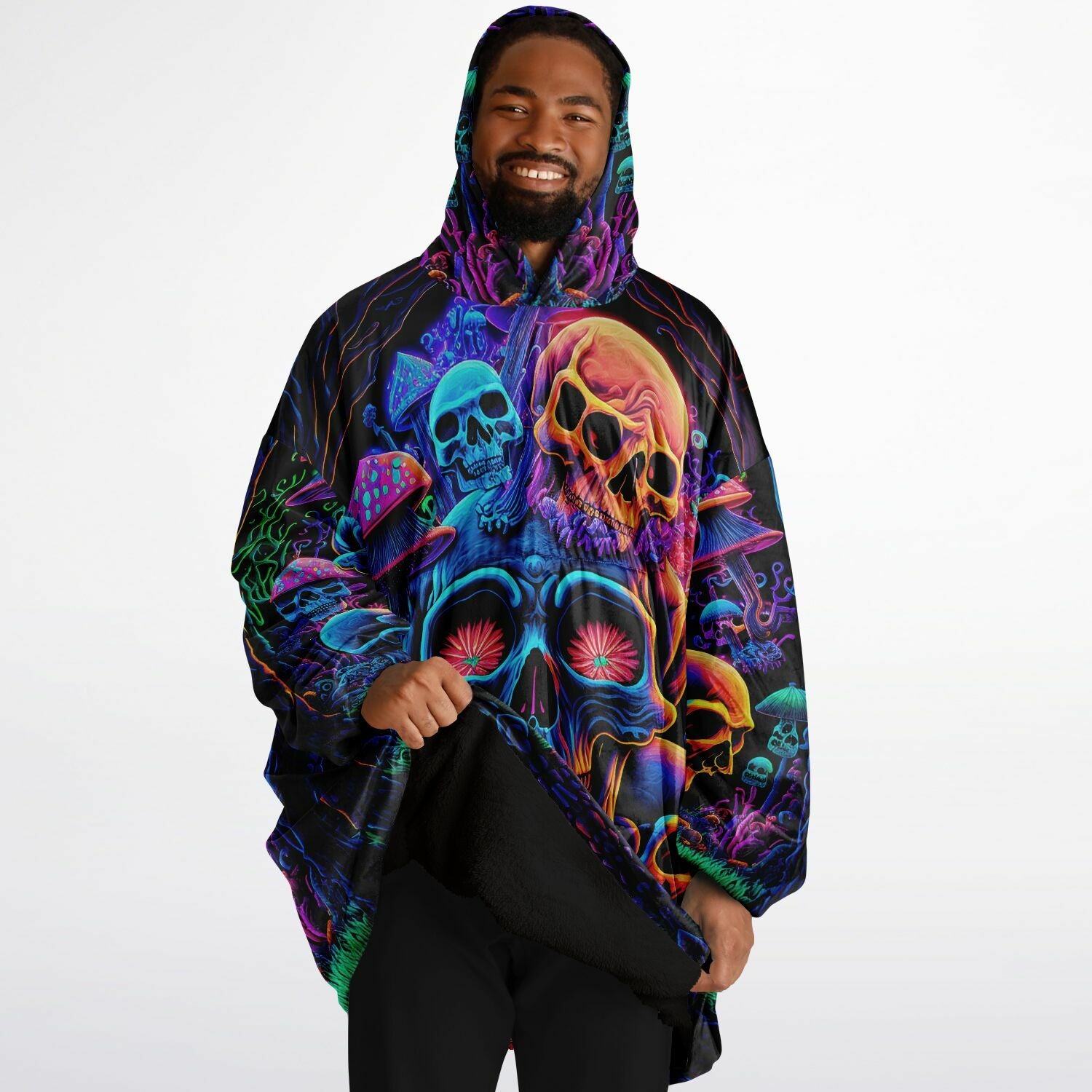 Sweat à capuche psychédélique Skull Sanctuary Cloud