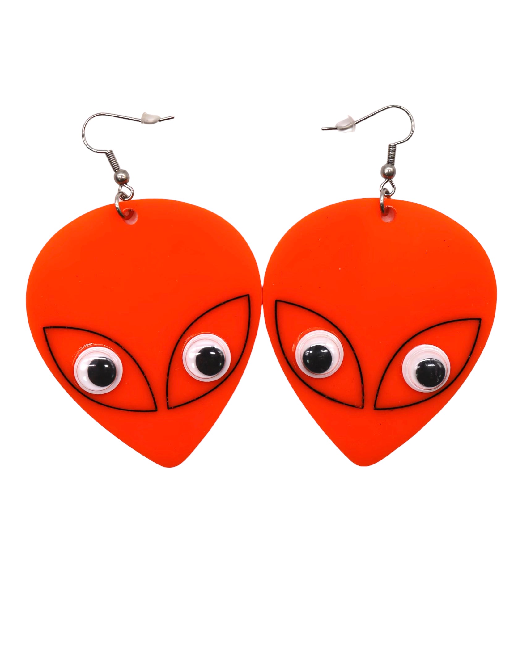 Boucles d'oreilles Alien aux yeux globuleux