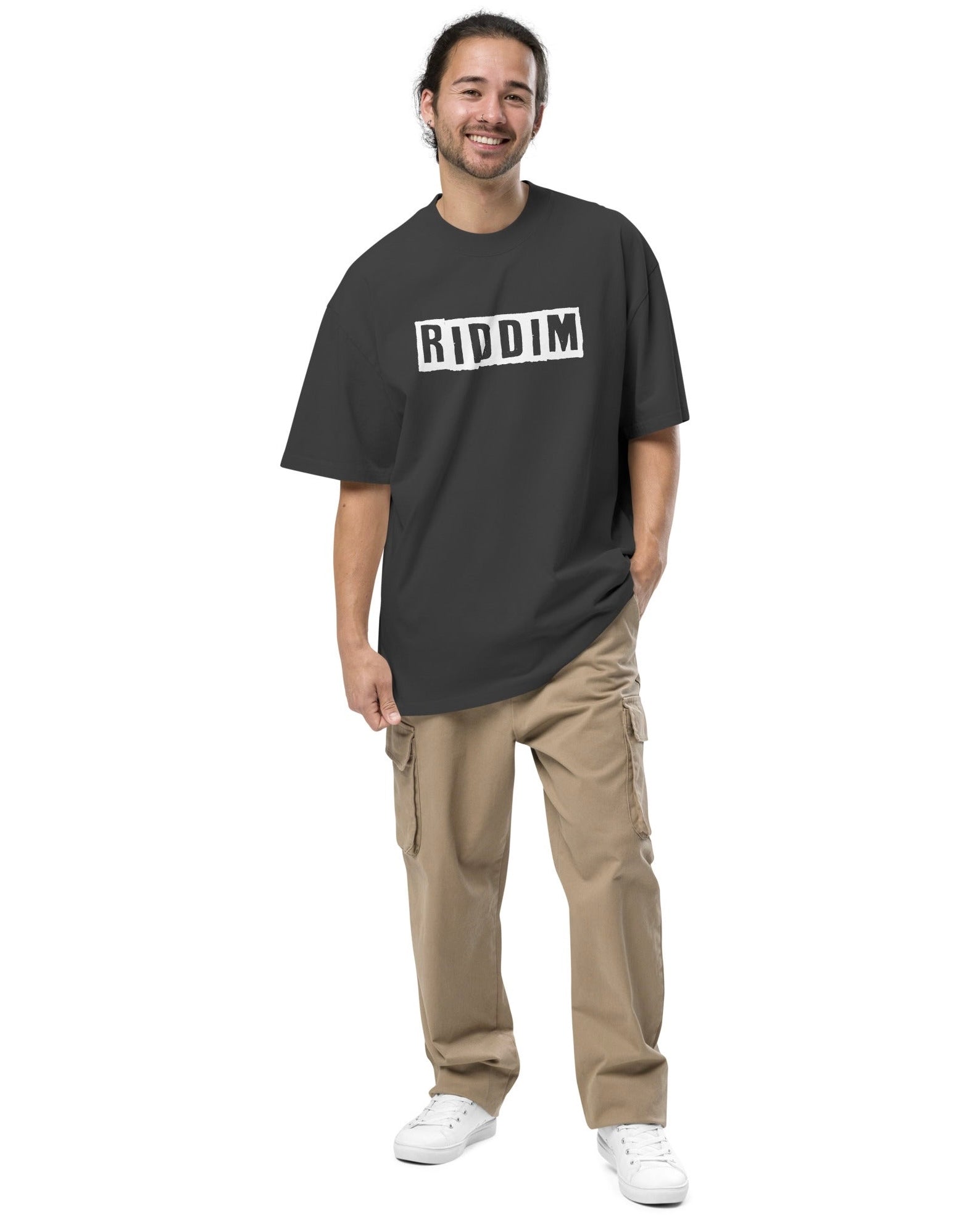 Play Some Fuckin Riddim Faded Oversized Tee