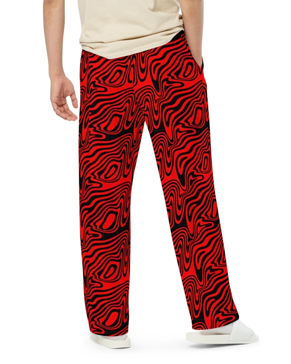 Pantalones de pierna ancha de lujo hipnótico