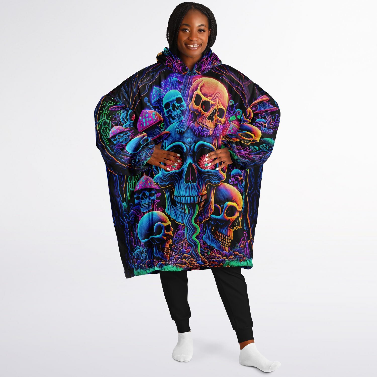 Sweat à capuche psychédélique Skull Sanctuary Cloud