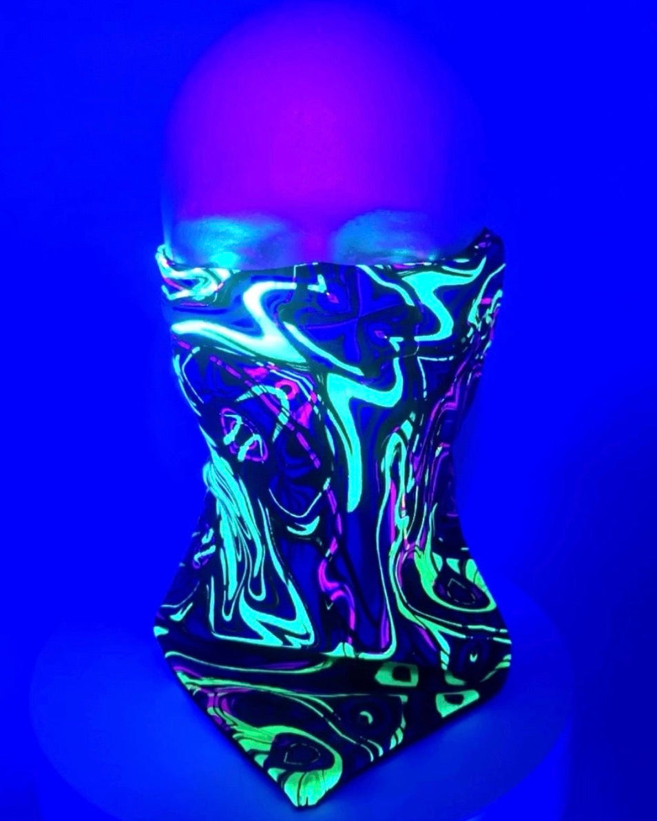 Acid Melt Bandana, Face Mask, - One Stop Rave