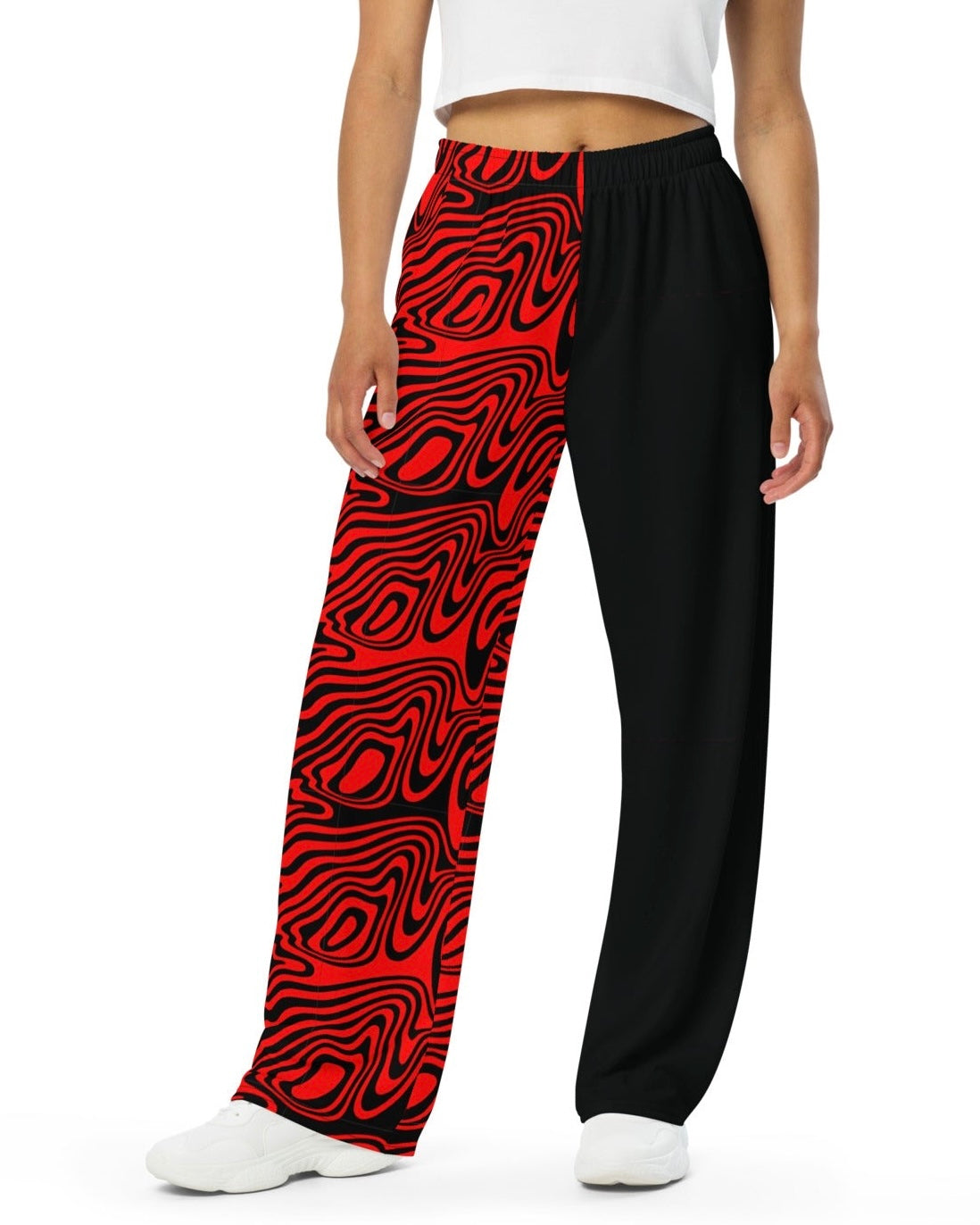 Hypnotic Split Luxe Wide Leg Pants
