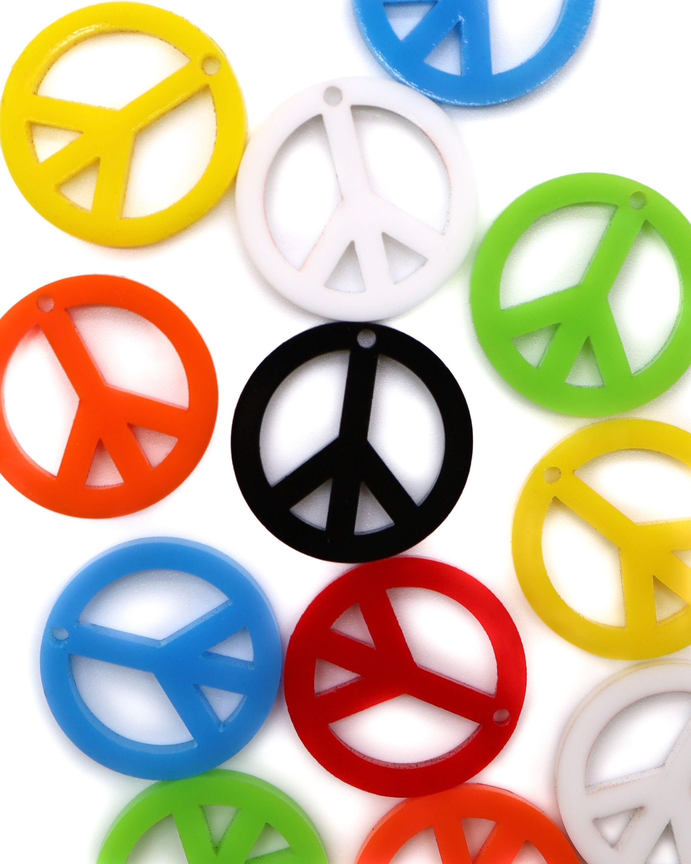 Peace Sign Kandi Rave Charms