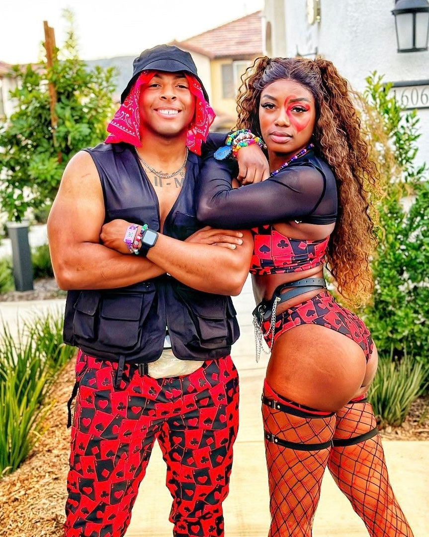 Ace Of Hearts High Waisted Bottoms