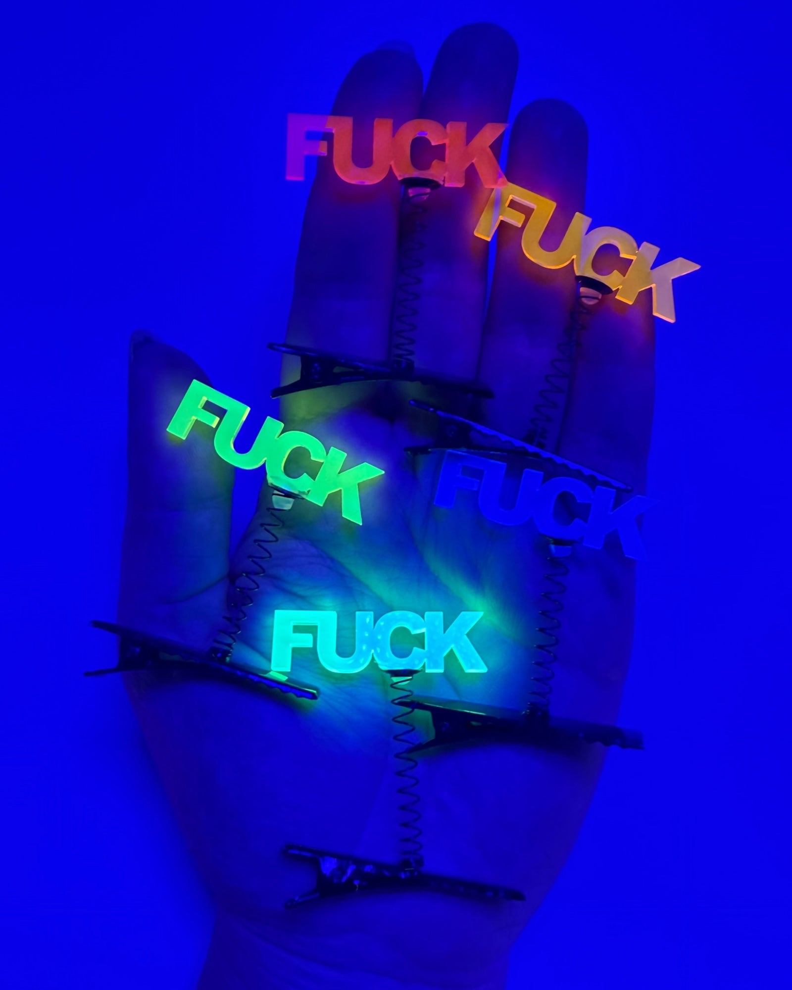 Fucks To Give UV Sprout Clips 5-PC Set