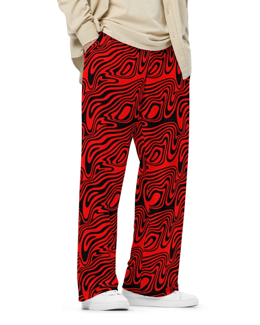 Pantalones de pierna ancha de lujo hipnótico