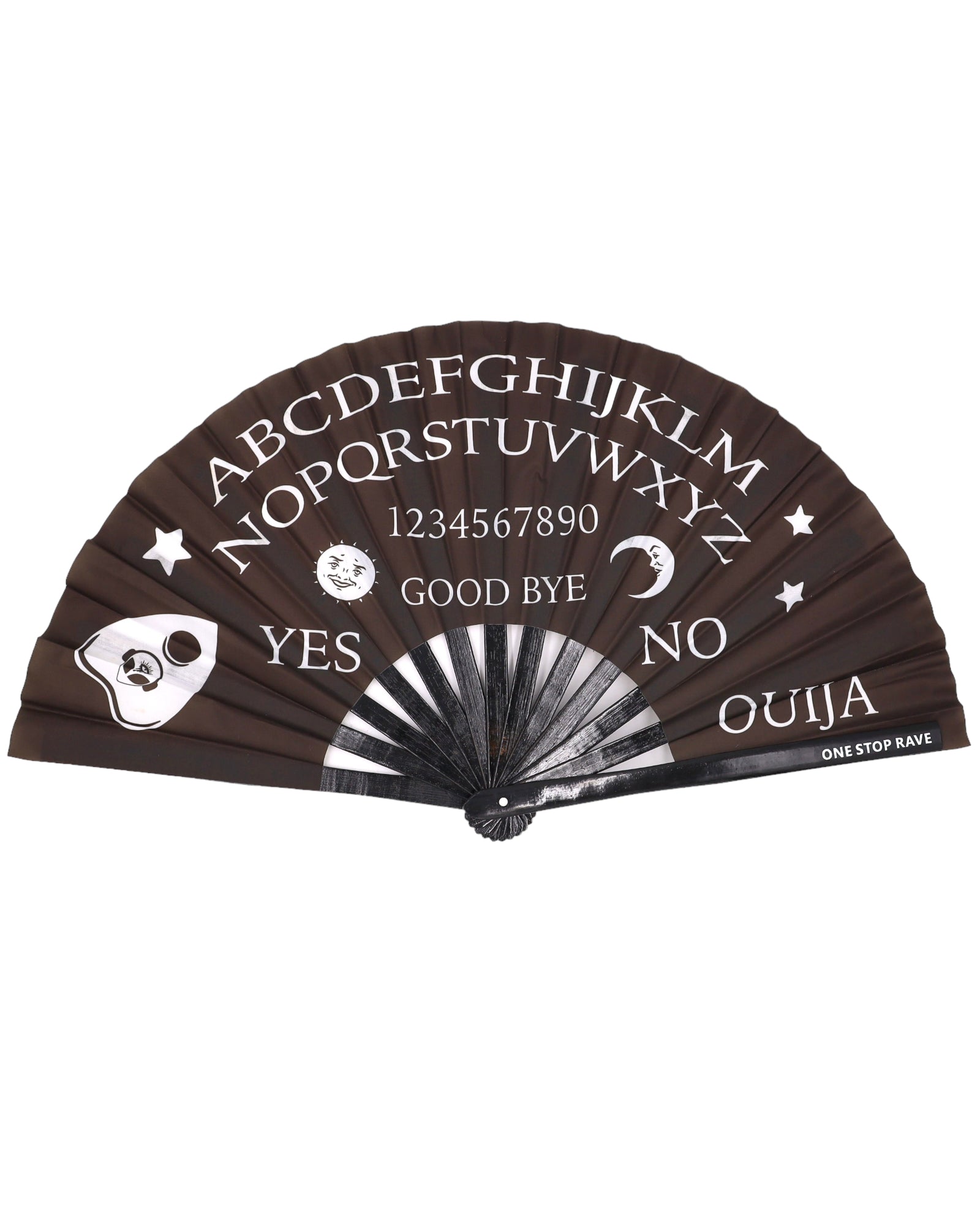 Wake The Dead Hand Fan, Festival Fans 13.5", - One Stop Rave