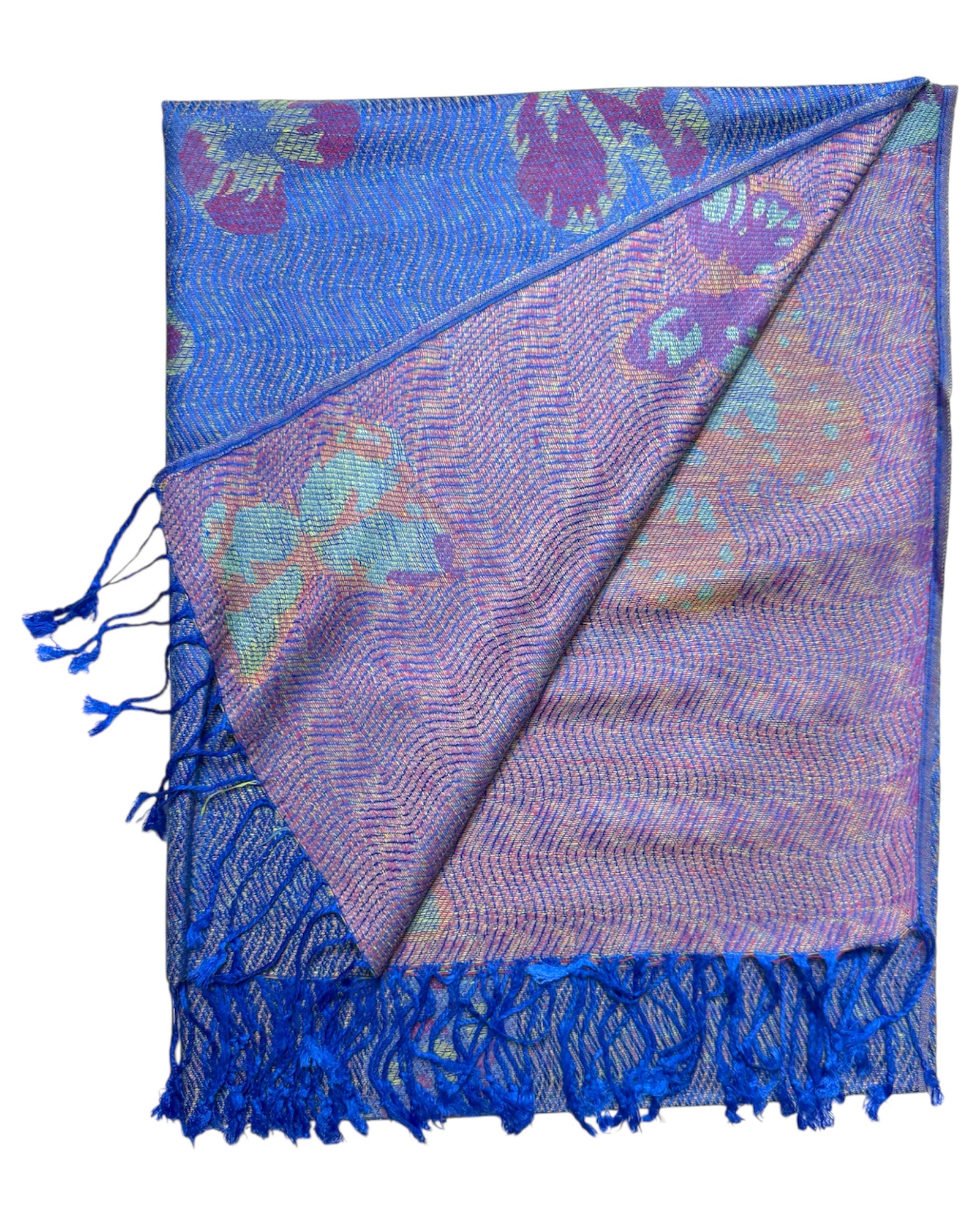 Blue Butterfly Flutter Rave Pashmina