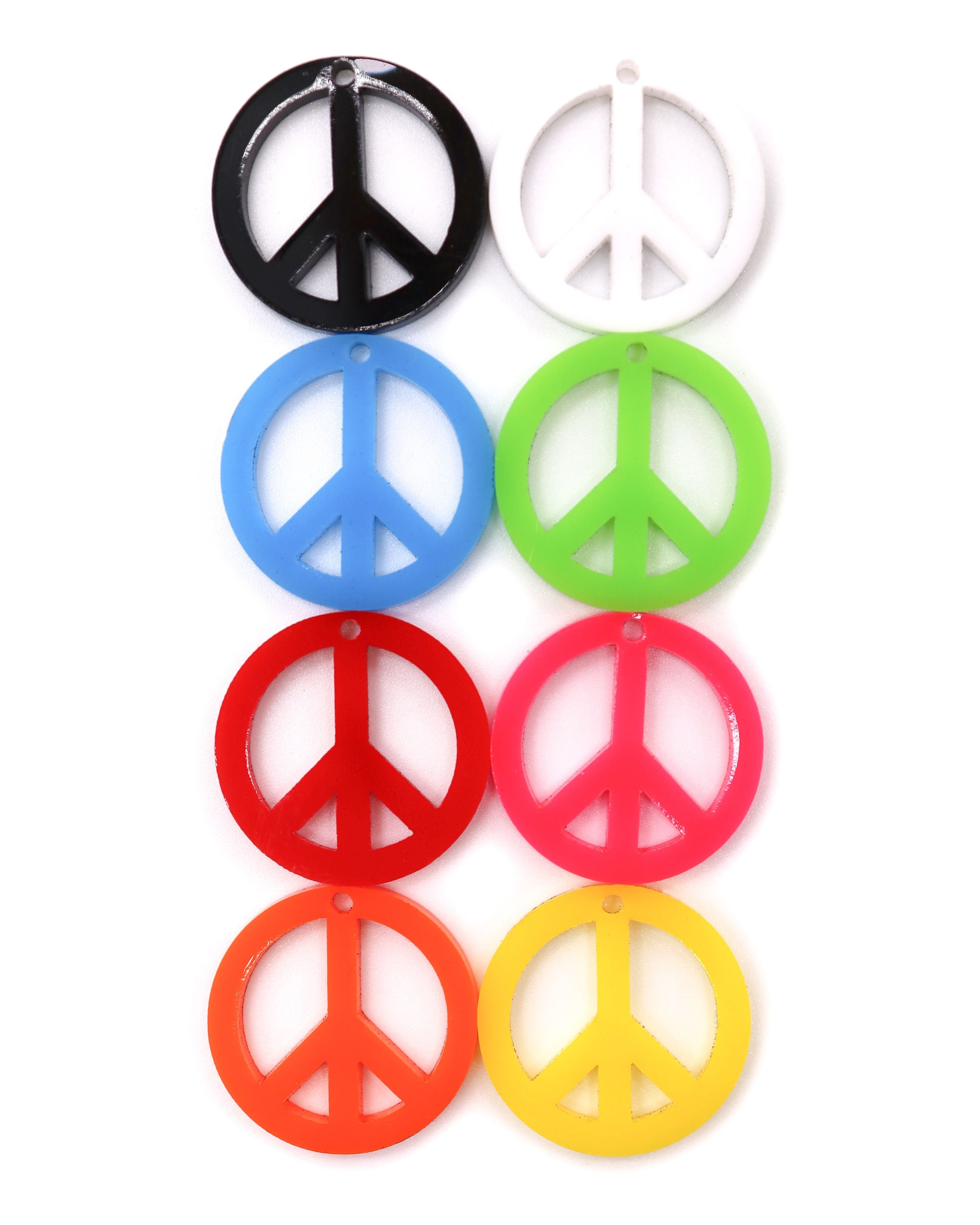 Peace Sign Kandi Rave Charms