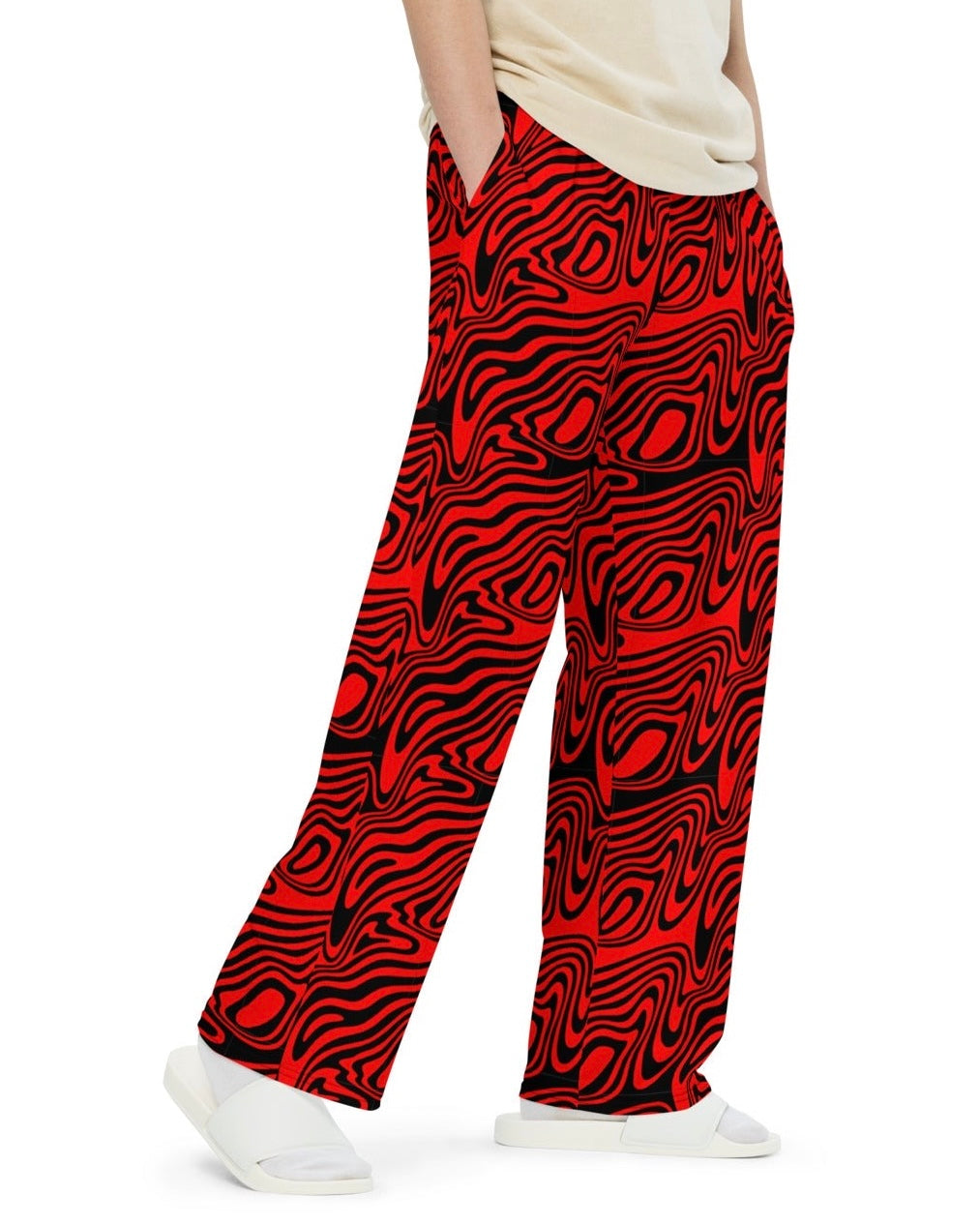 Pantalones de pierna ancha de lujo hipnótico