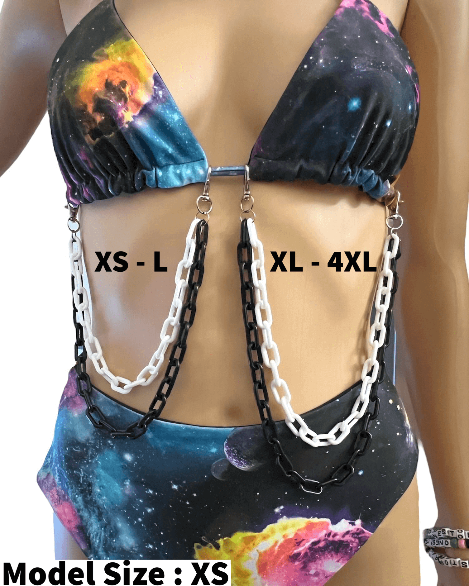 Double Clip On Chain Size Comparison