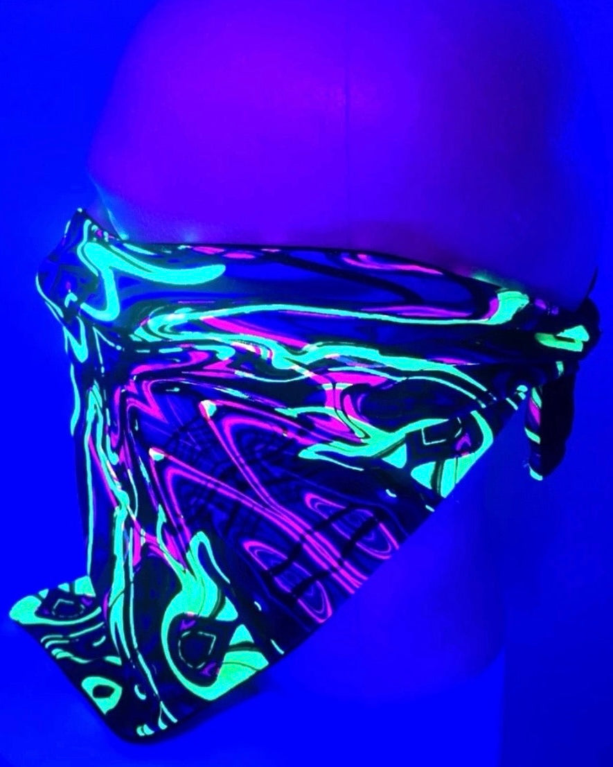 Acid Melt Bandana, Face Mask, - One Stop Rave