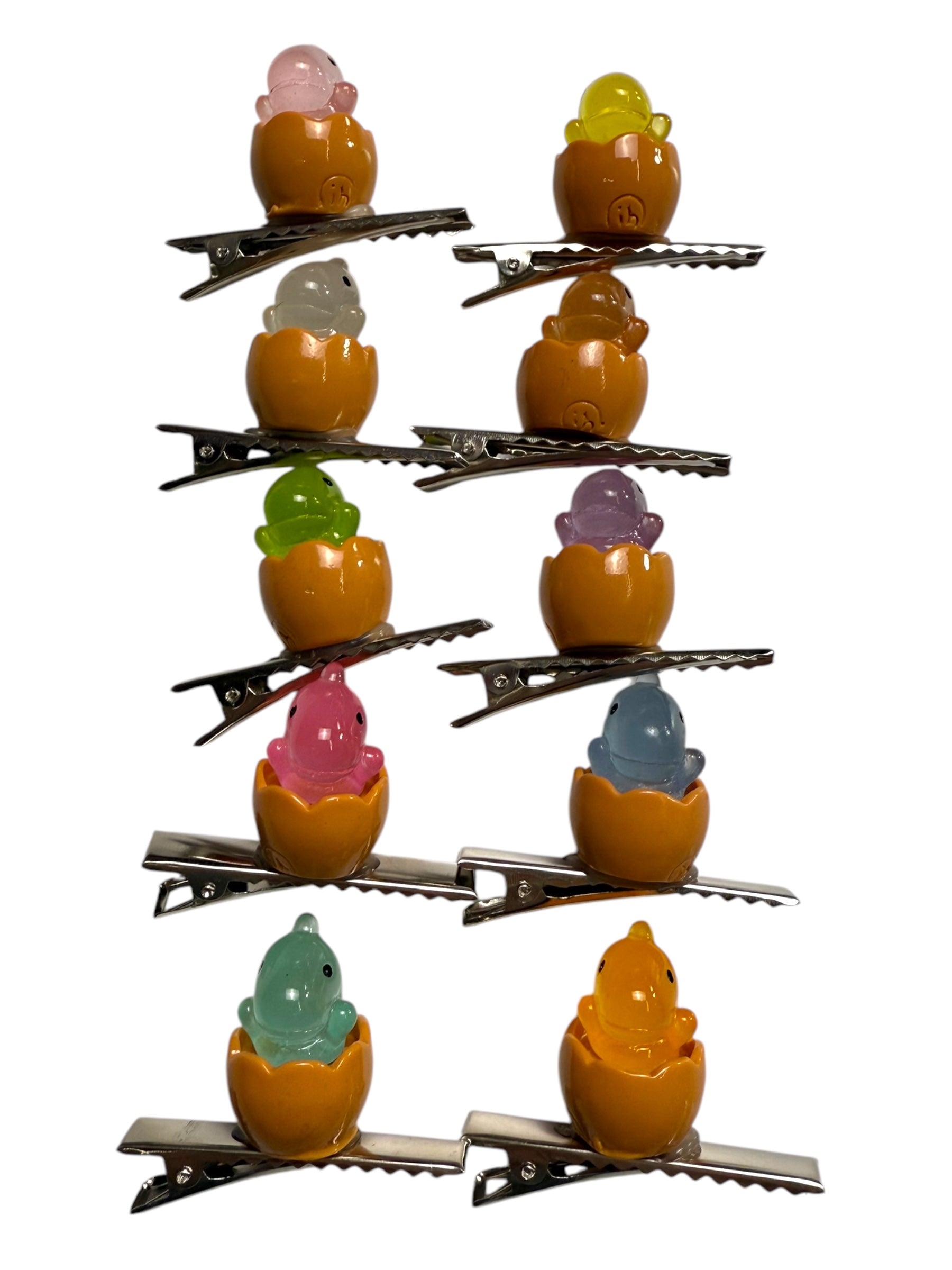 Clips para huevos de dinosaurio que brillan en la oscuridad (juego de 5 piezas)