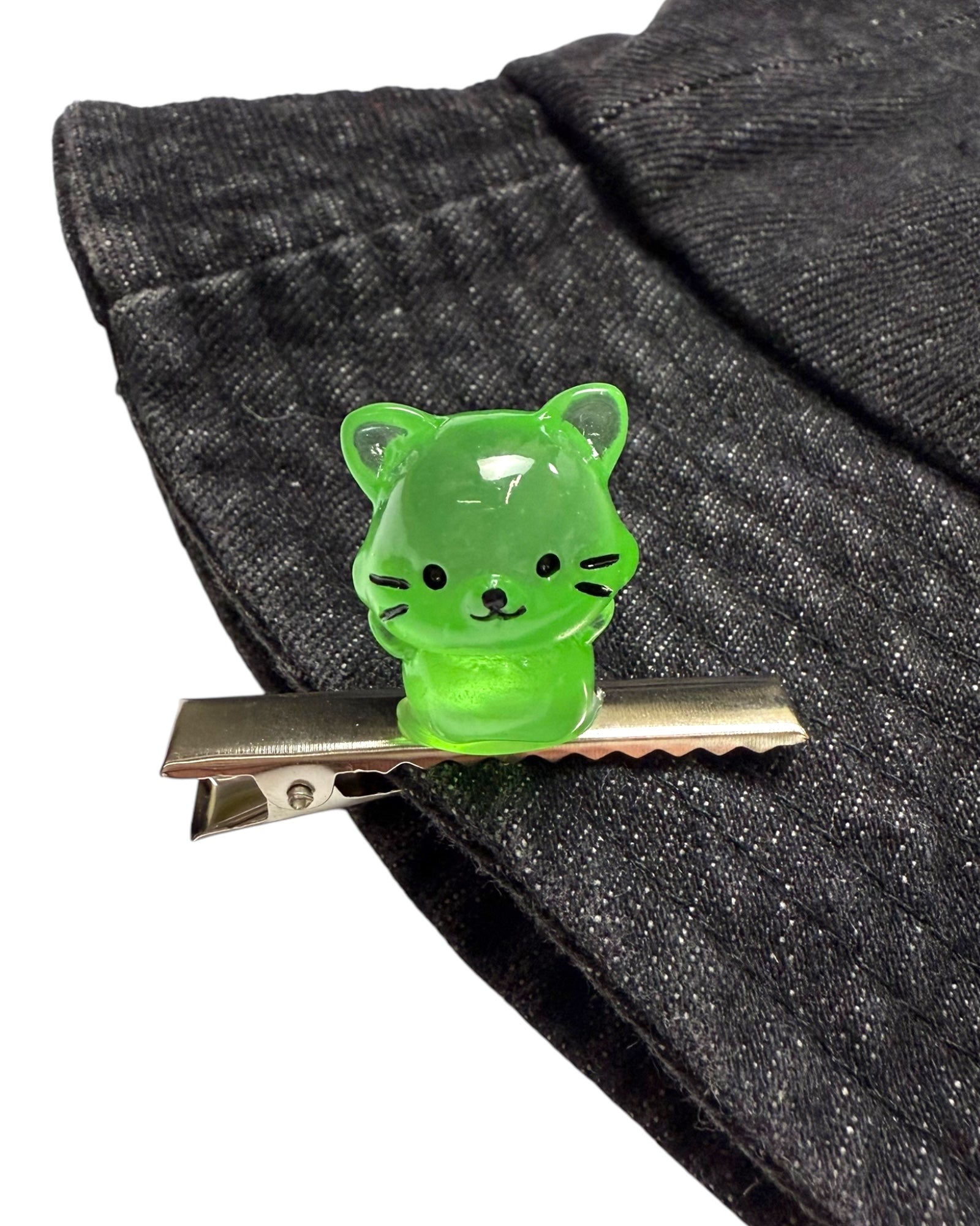 Juego de 5 pinzas para gatos que brillan en la oscuridad