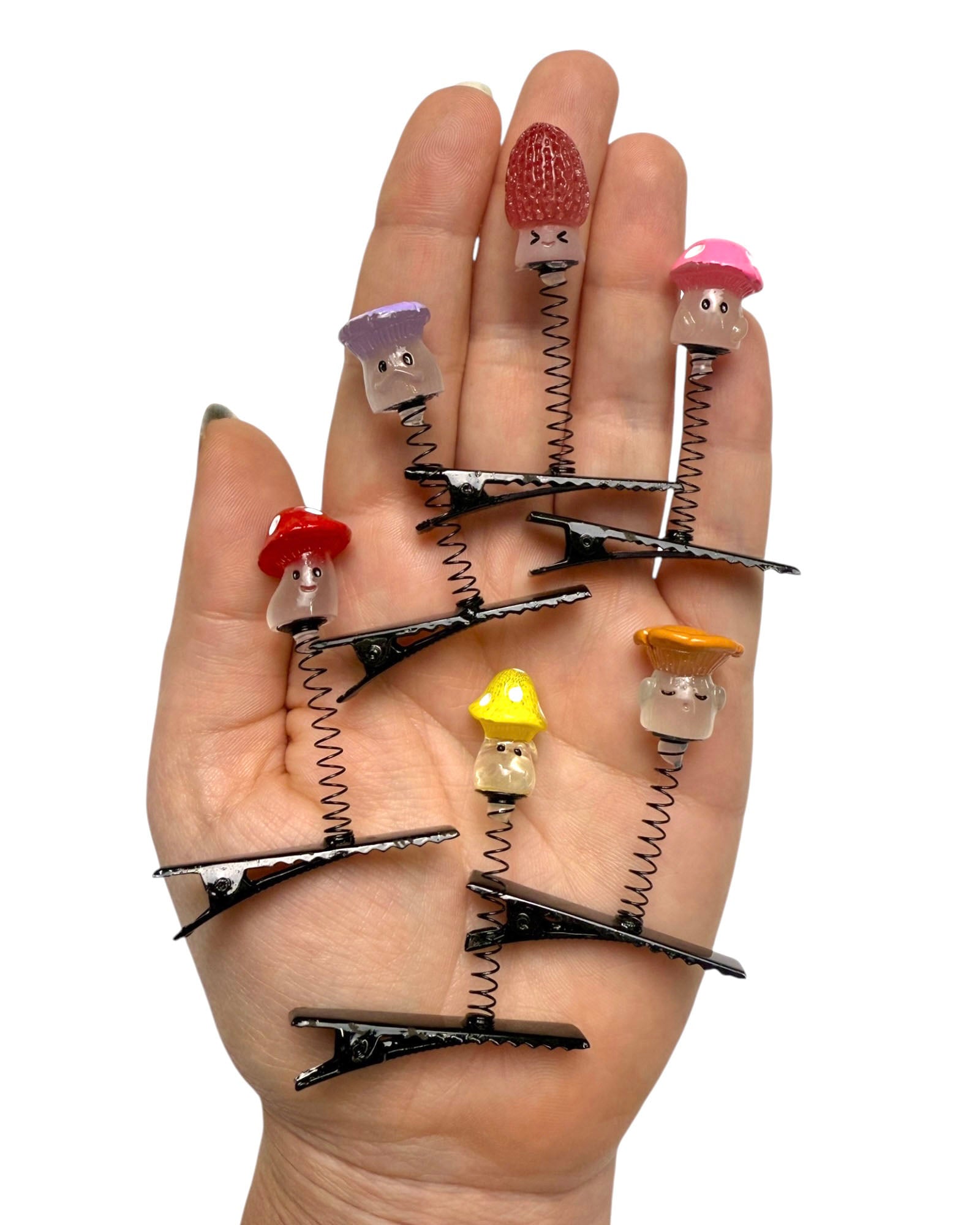 Happy Shrooms Glow in the Dark Sprout Clips 6-PC Set