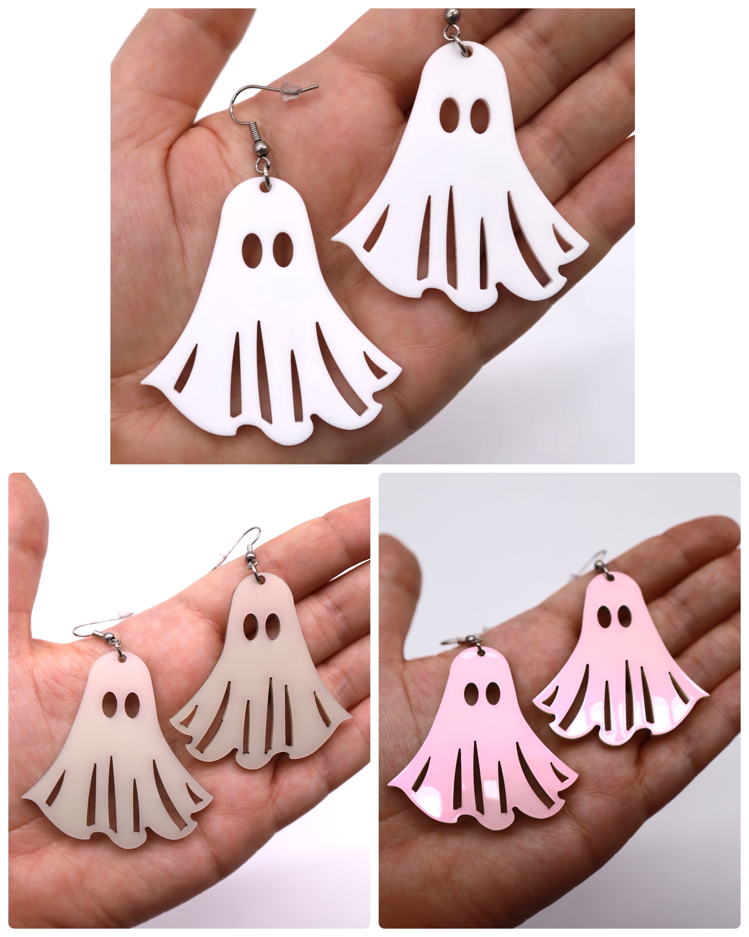 Boucles d'oreilles fantômes effrayantes