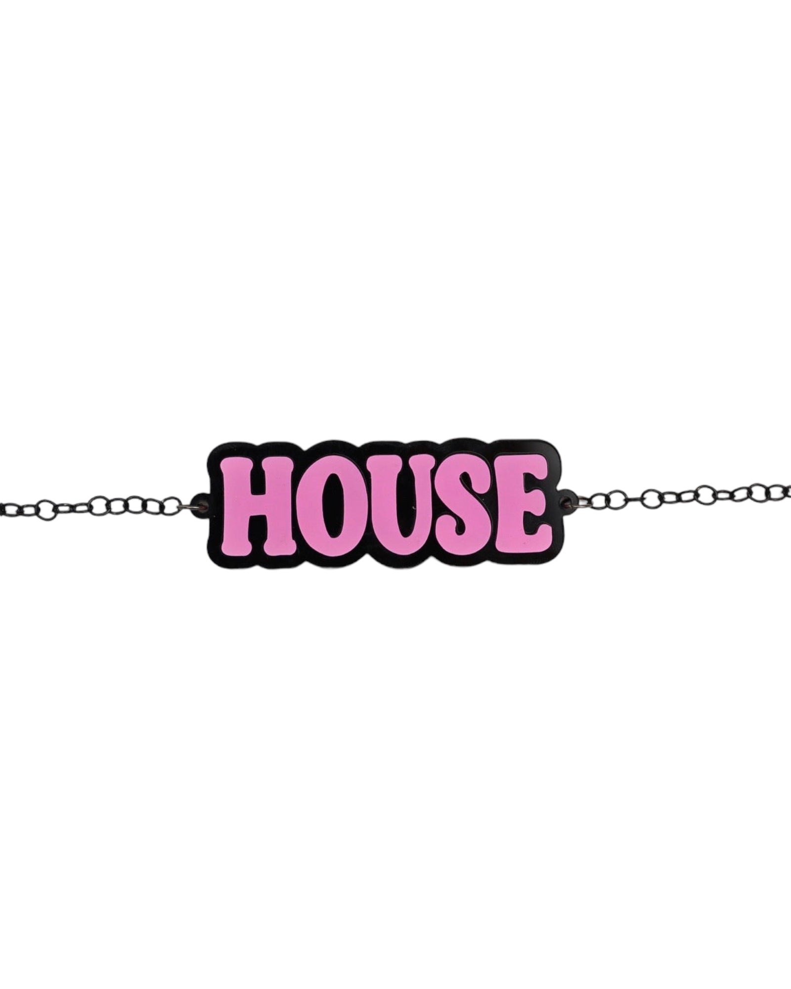 Two Tone House Music Choker Necklace, Necklace, - One Stop Rave