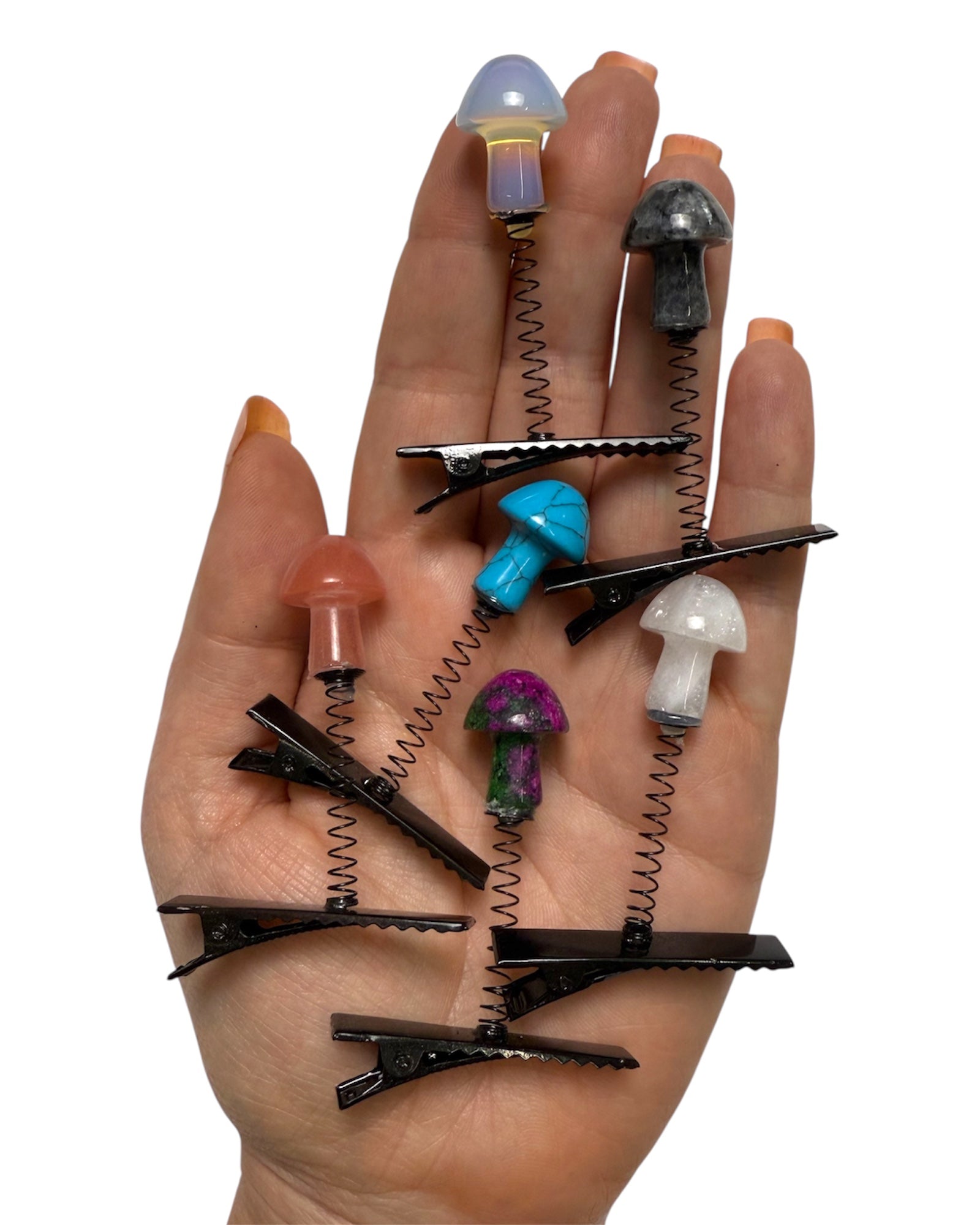 Crystal Mushroom Assorted Sprout Clips 6-PC Set