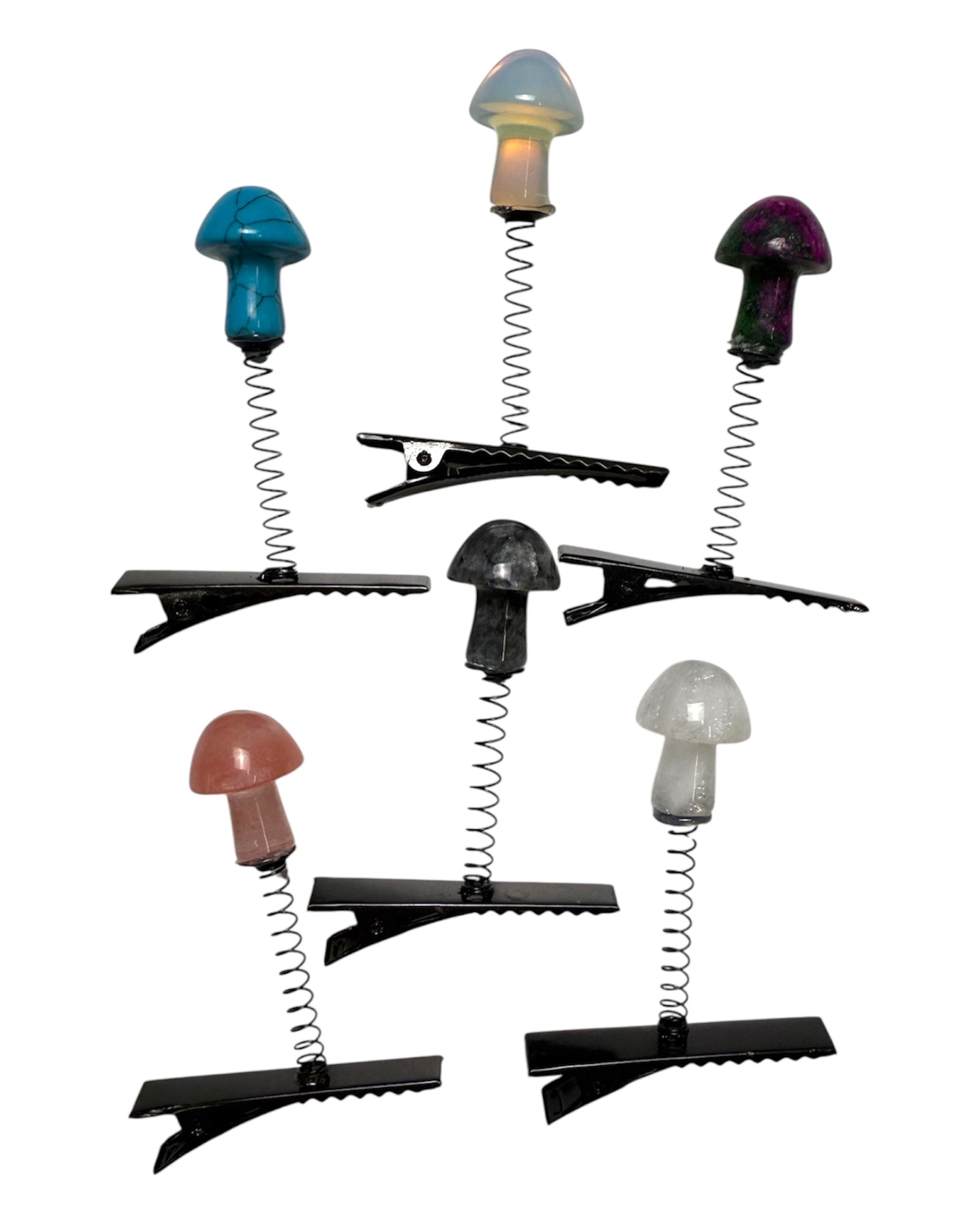 Crystal Mushroom Assorted Sprout Clips 6-PC Set