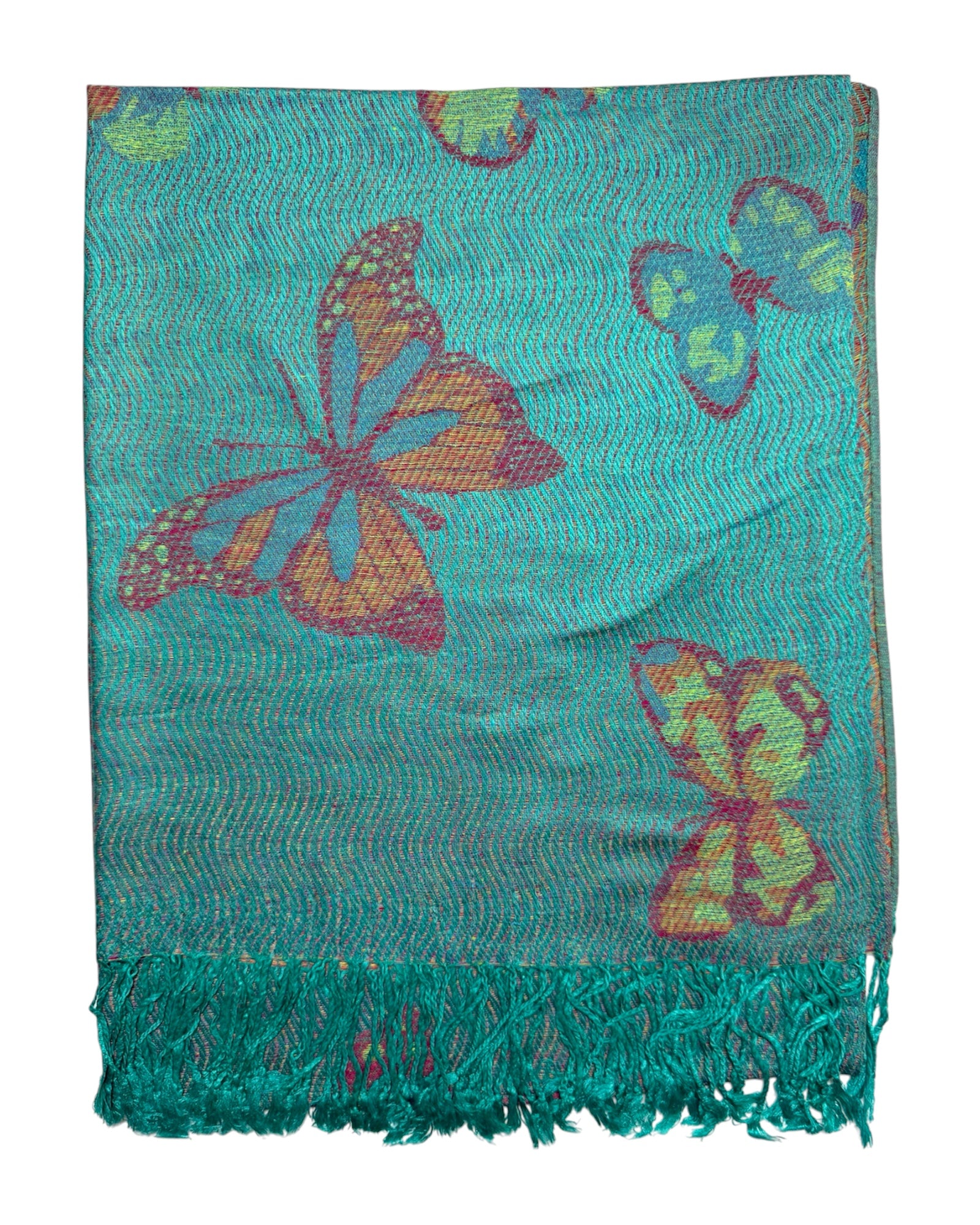 Seafoam Butterfly Flutter Rave Pashmina