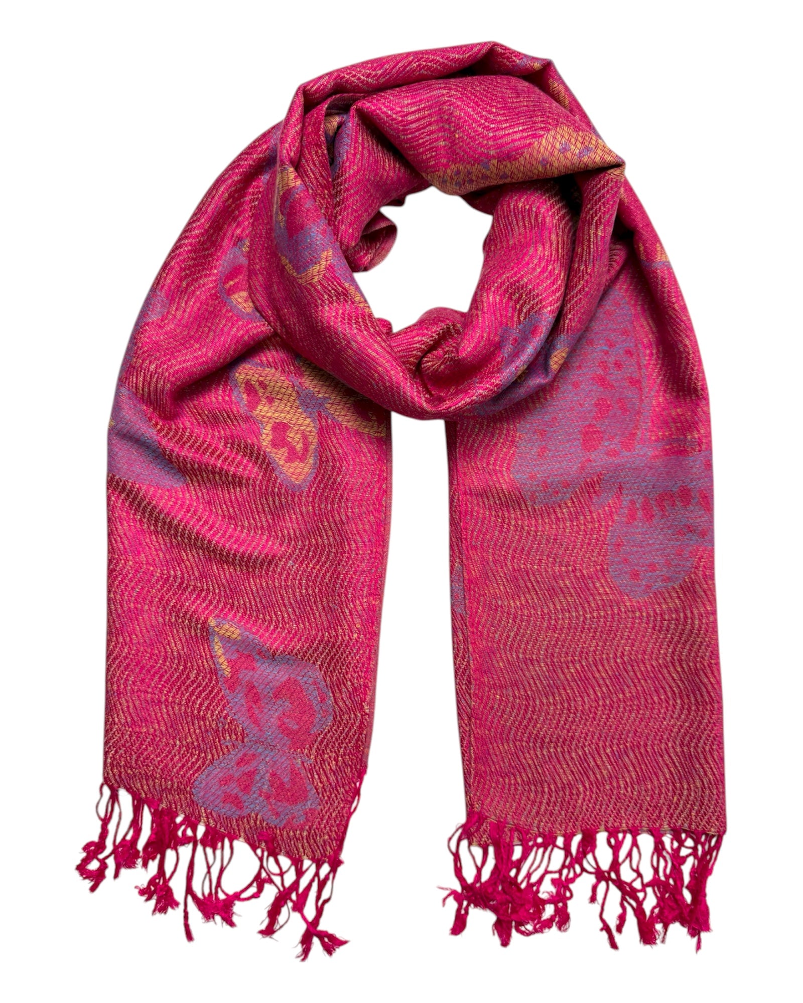 Hot Pink Butterfly Flutter Rave Pashmina