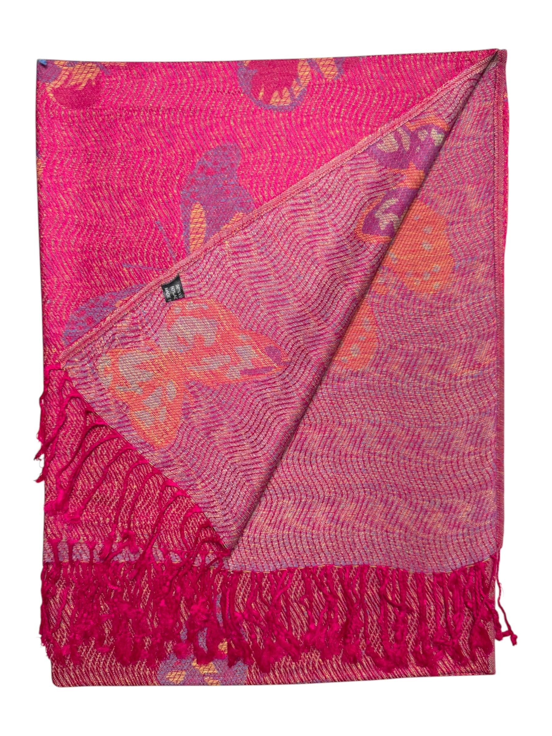 Hot Pink Butterfly Flutter Rave Pashmina