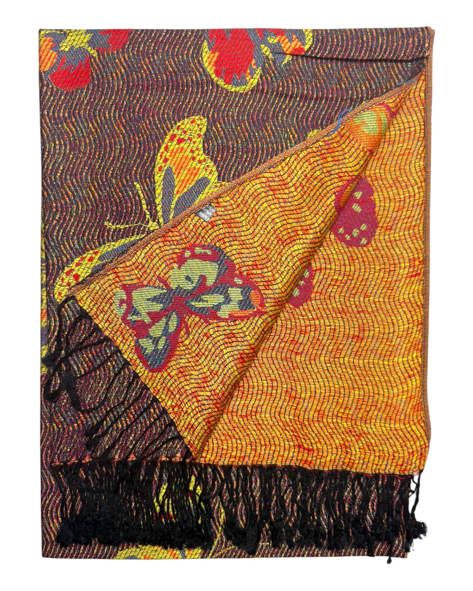 Pashmina Rave Mariposa Negra Aleteo