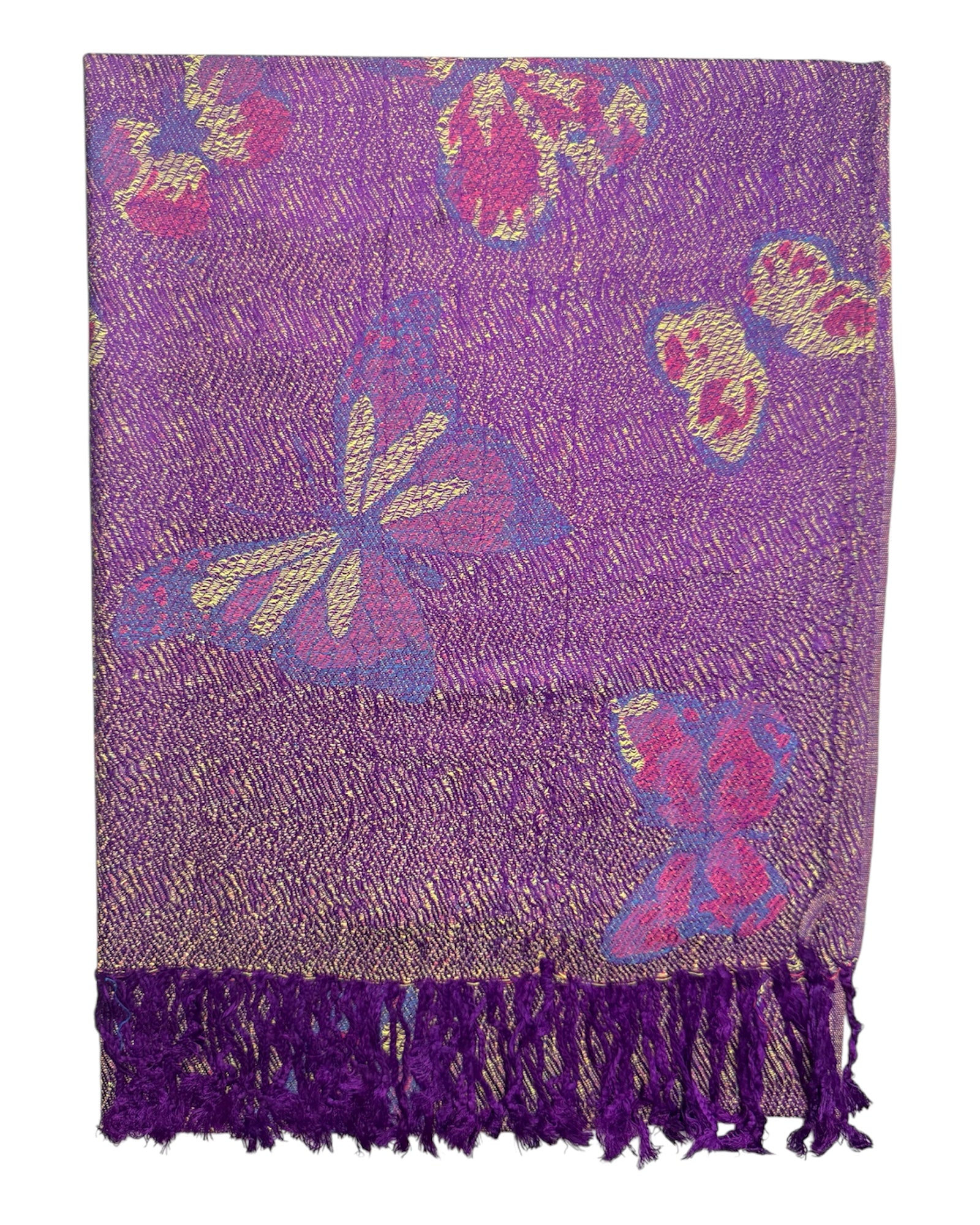 Purple Butterfly Flutter Rave Pashmina