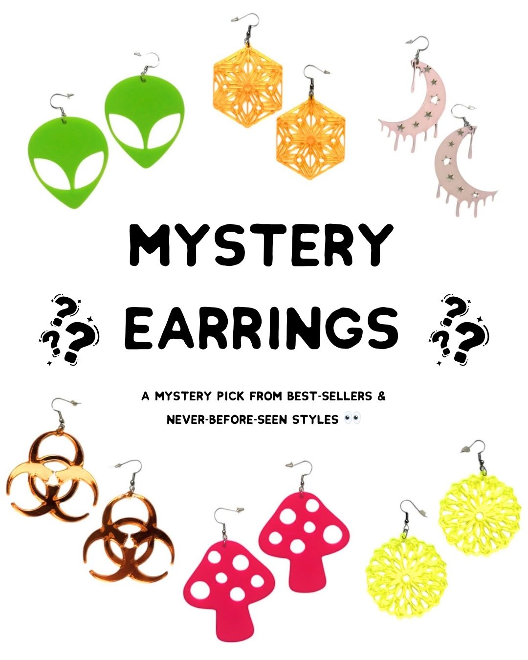 Mystery Earrings - 1 Pair