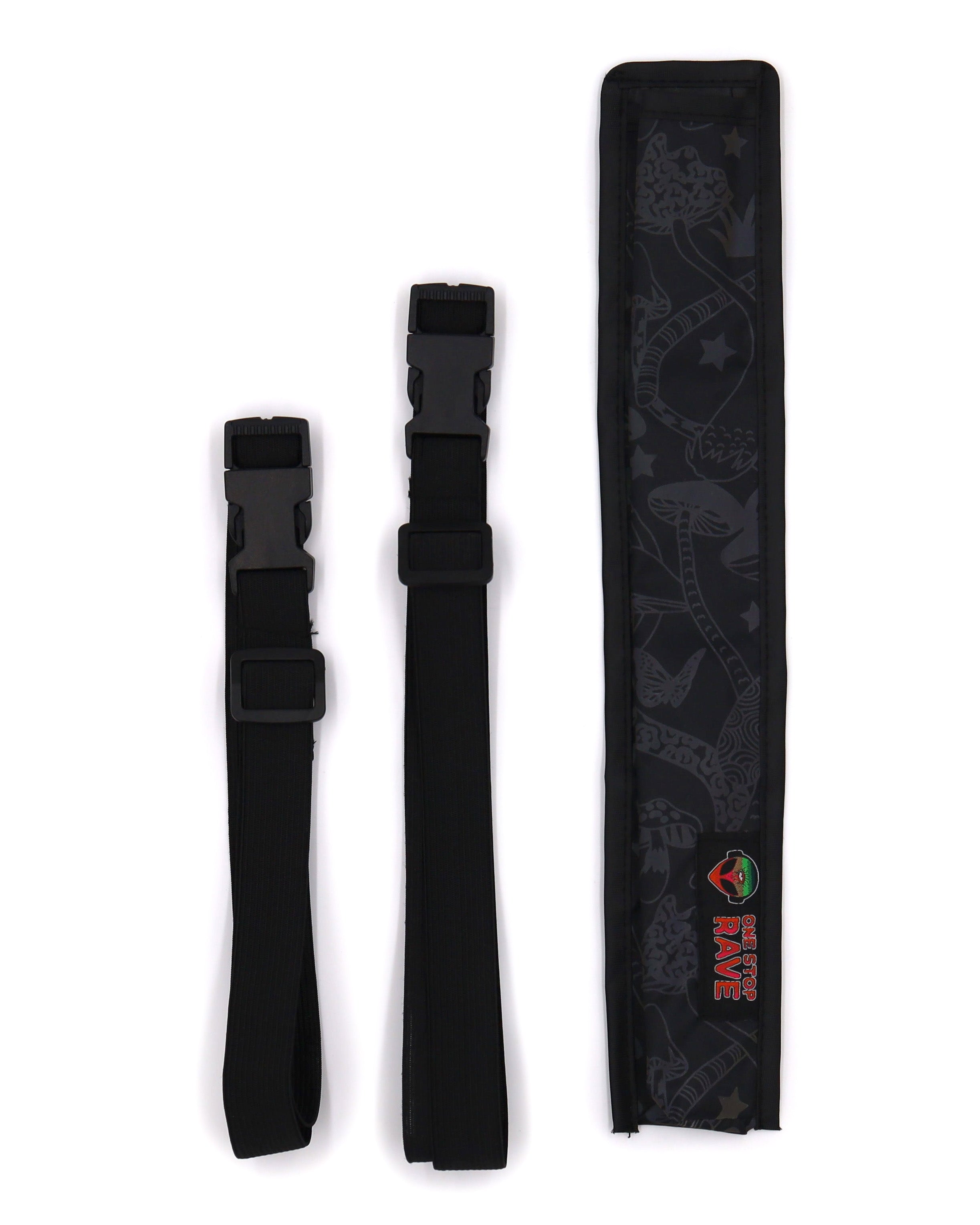 Magic Mushroom fan holster black in normal light.