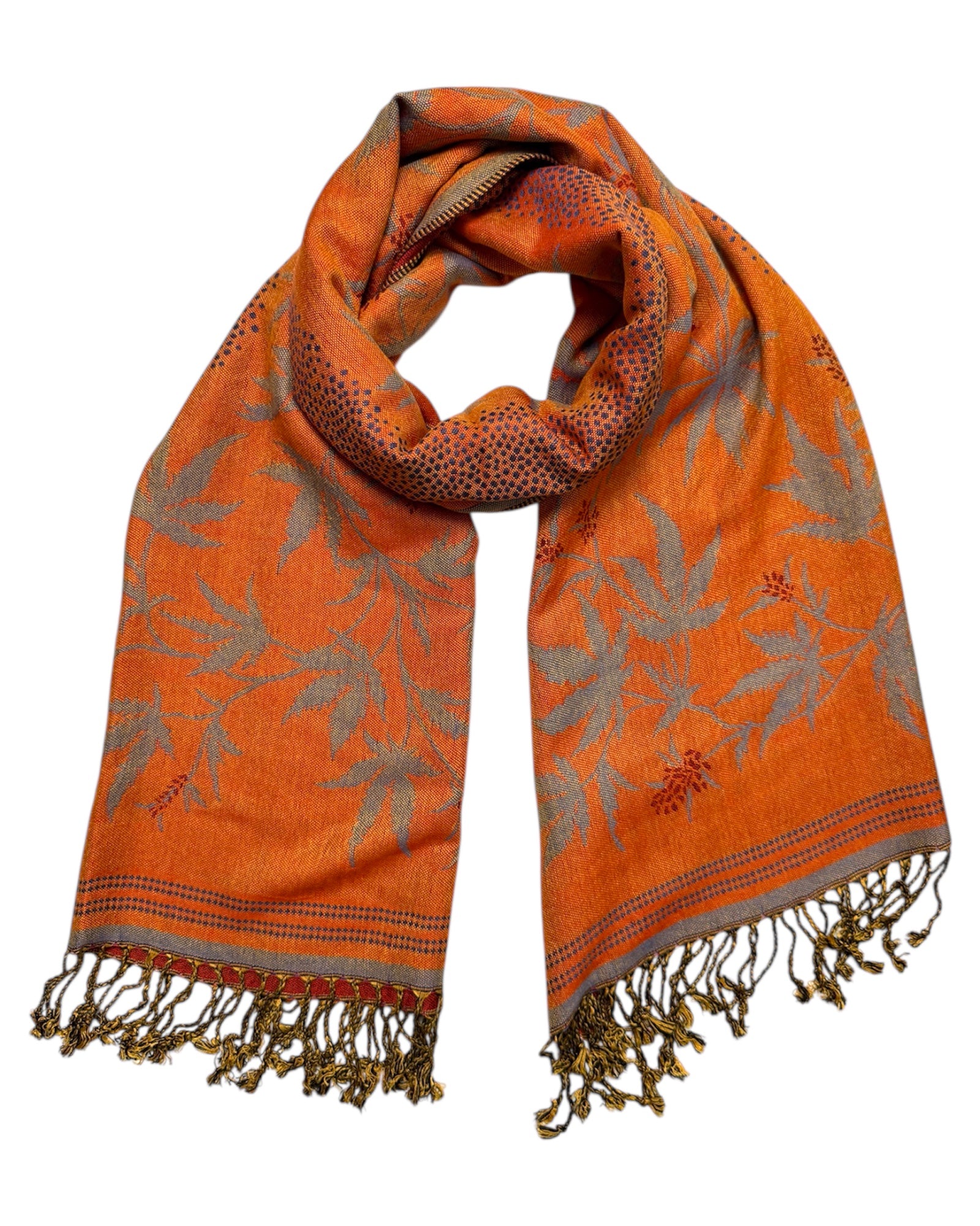 Navy Blue Blaze Reversible Rave Pashmina