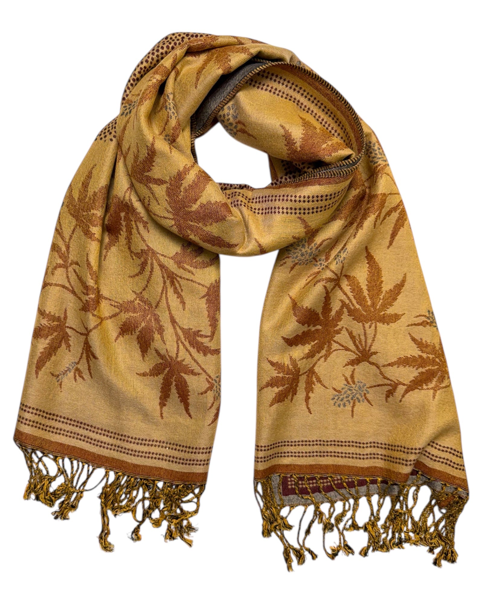 Maroon Blaze Reversible Rave Pashmina