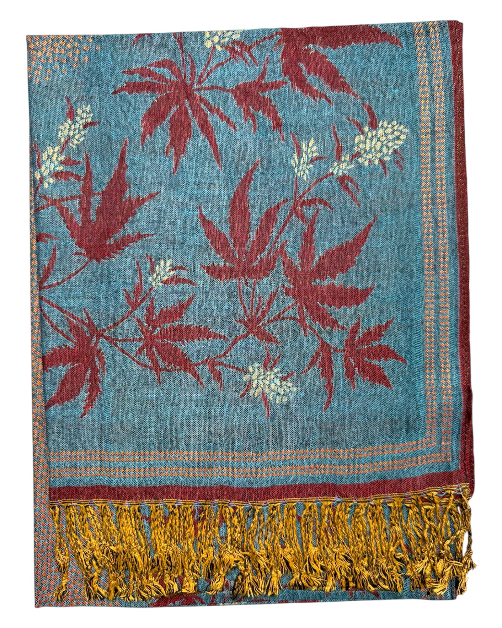 Blue Blaze Reversible Rave Pashmina