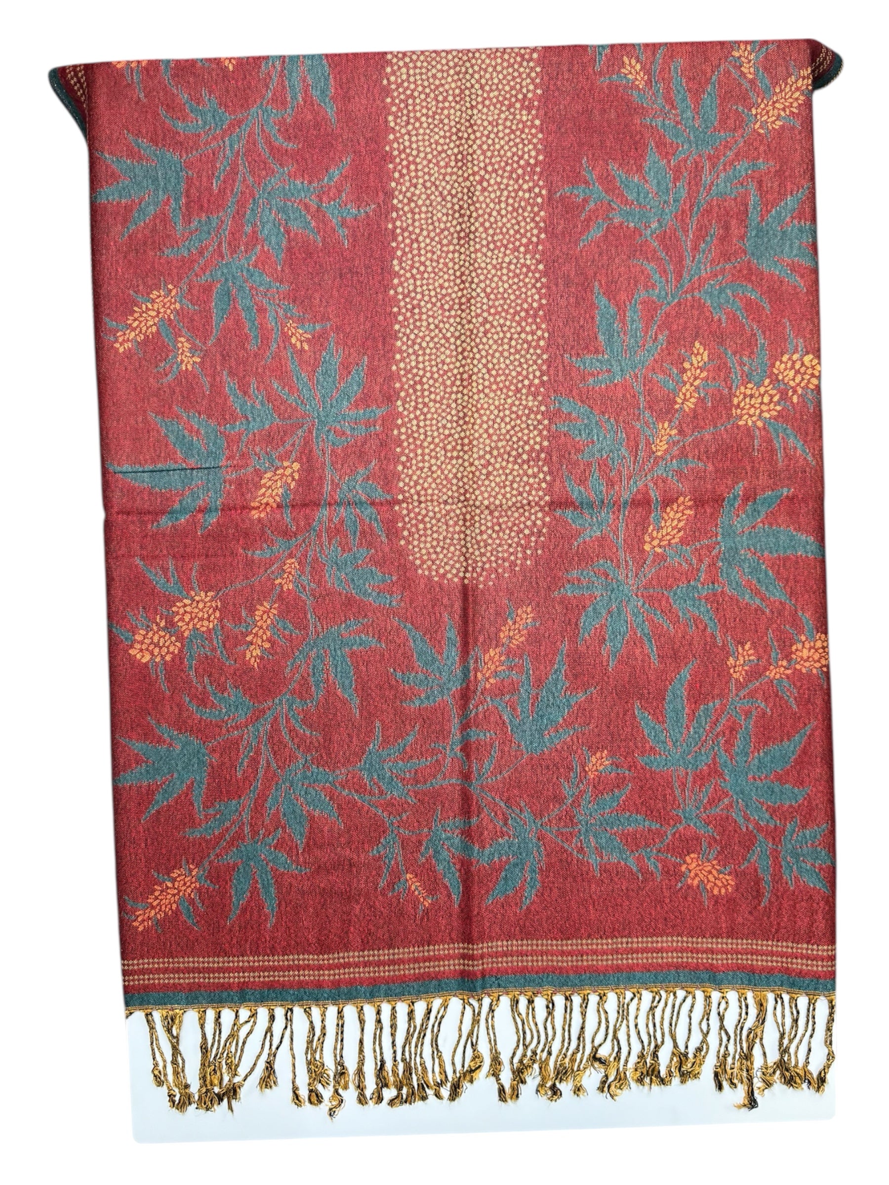 Burgundy Blaze Reversible Rave Pashmina