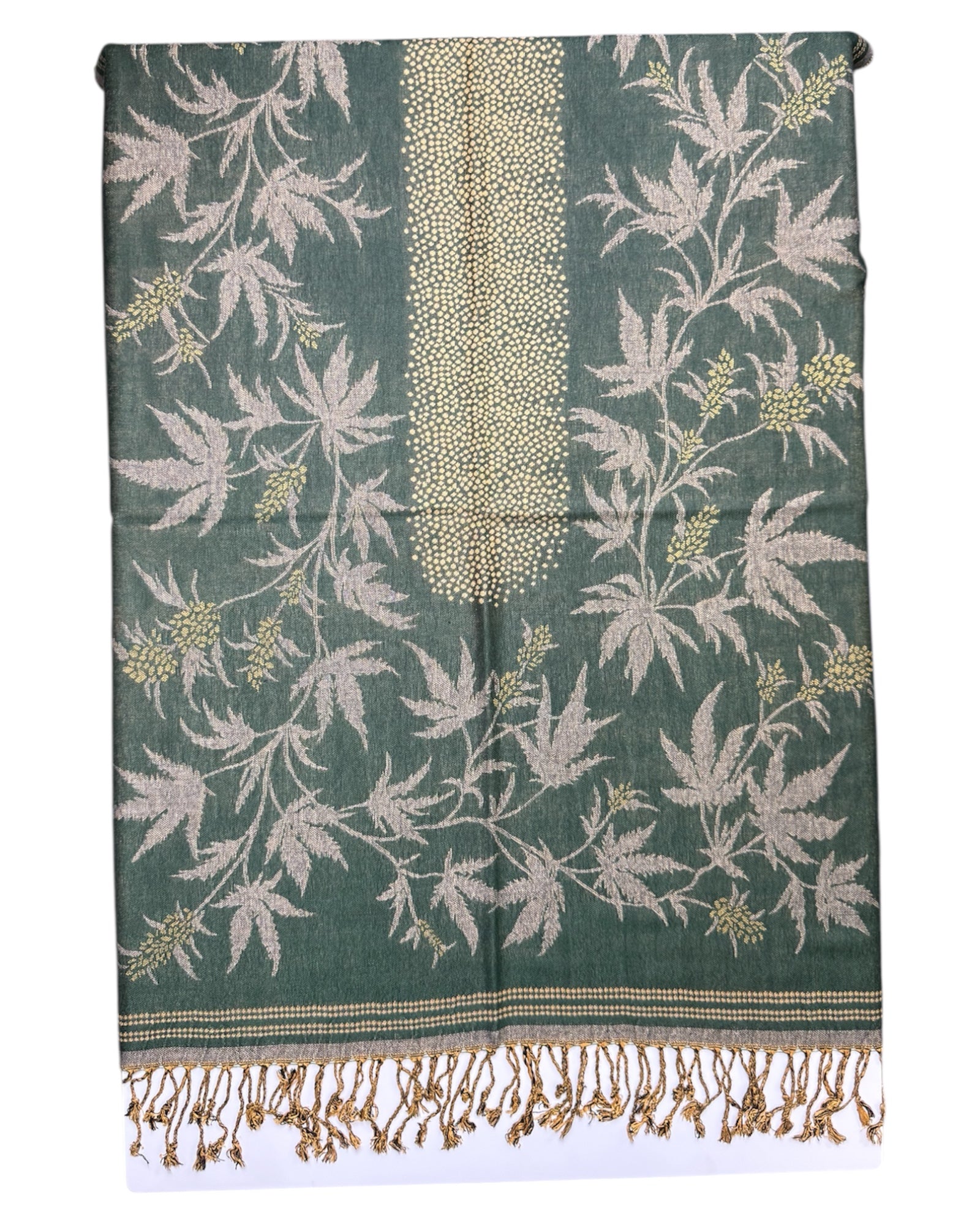 Green Blaze Reversible Rave Pashmina